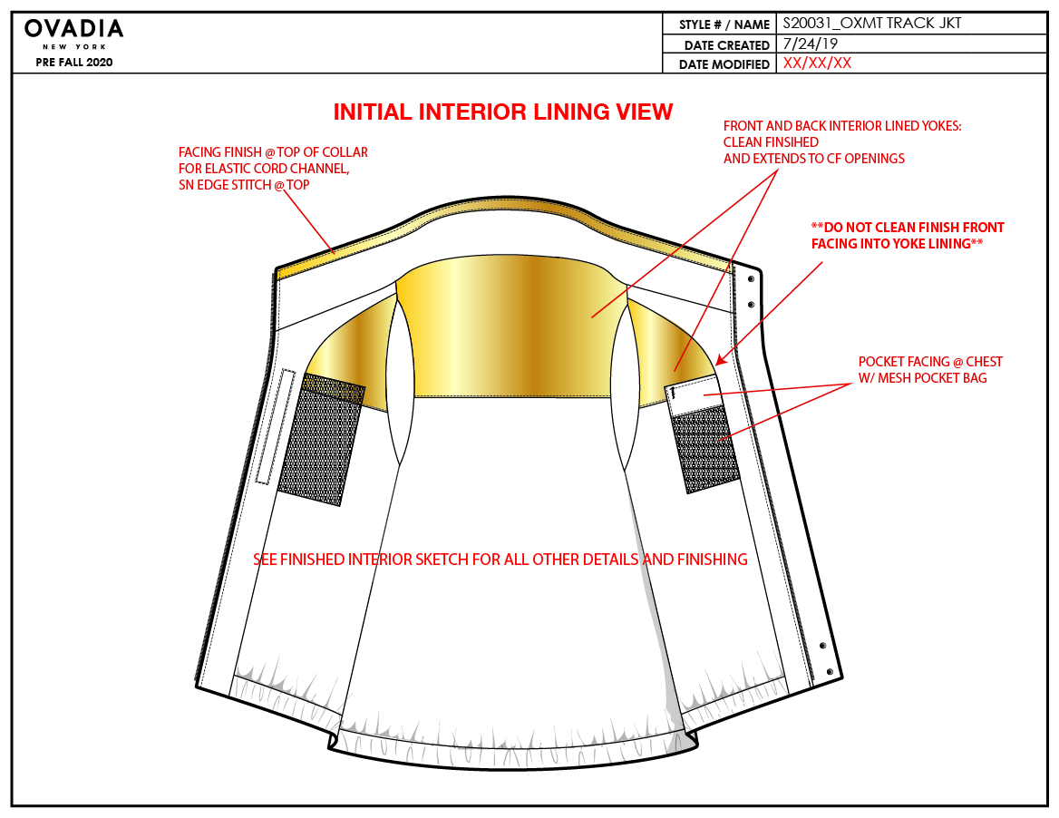 Outerwear Technical Design Card Example pg.2