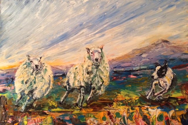 'Round Up' Oil Painting