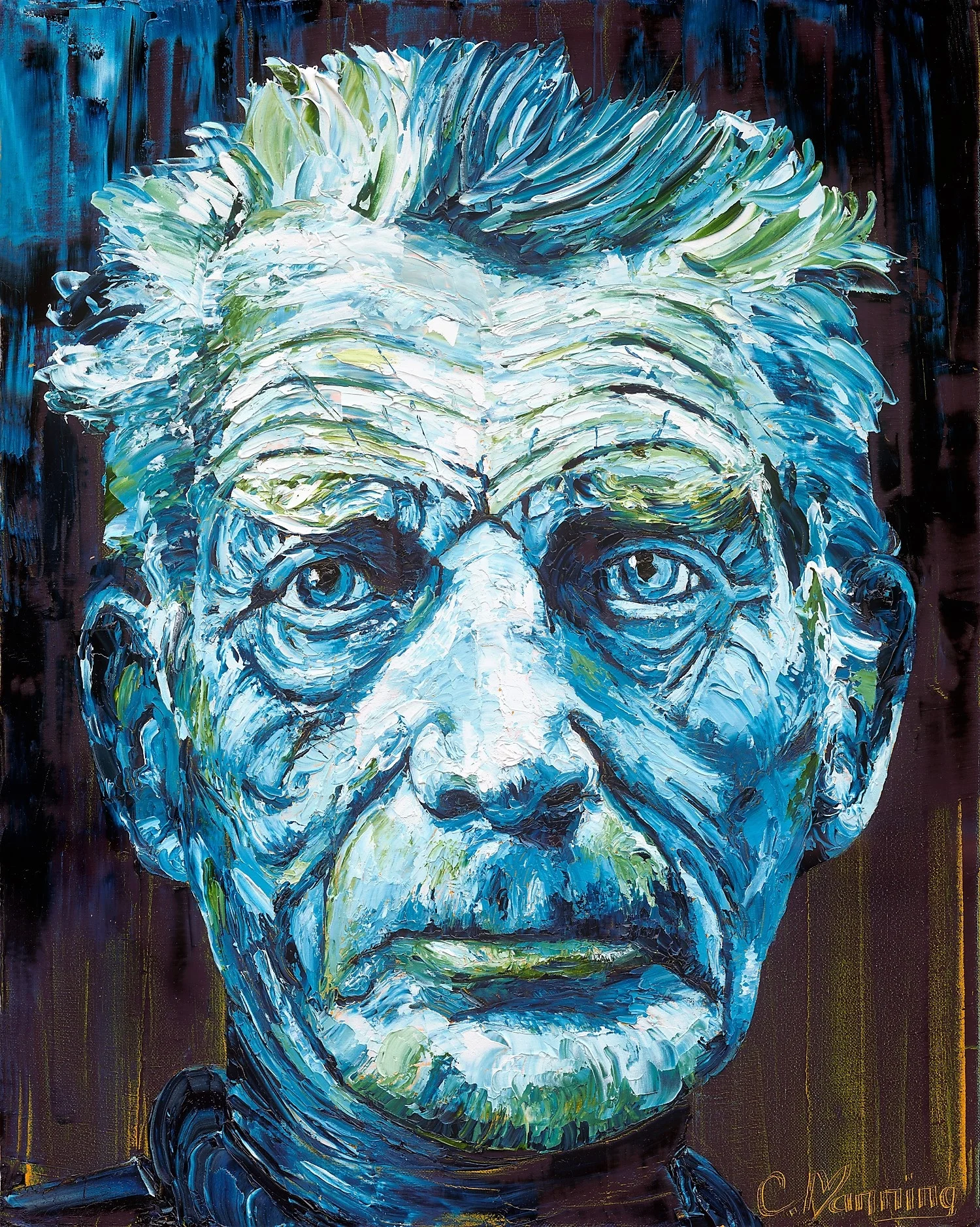 ‘Samuel Beckett’ Oil Painting