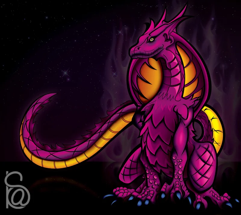 The Basilisk was designed by Ron LaCour. &nbsp;I redrew the lines in Illustrator and added the color. 