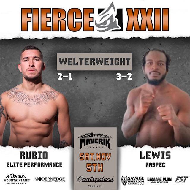 Leivon Lewis vs Johann Rubio - Fierce Fighting Championship 22