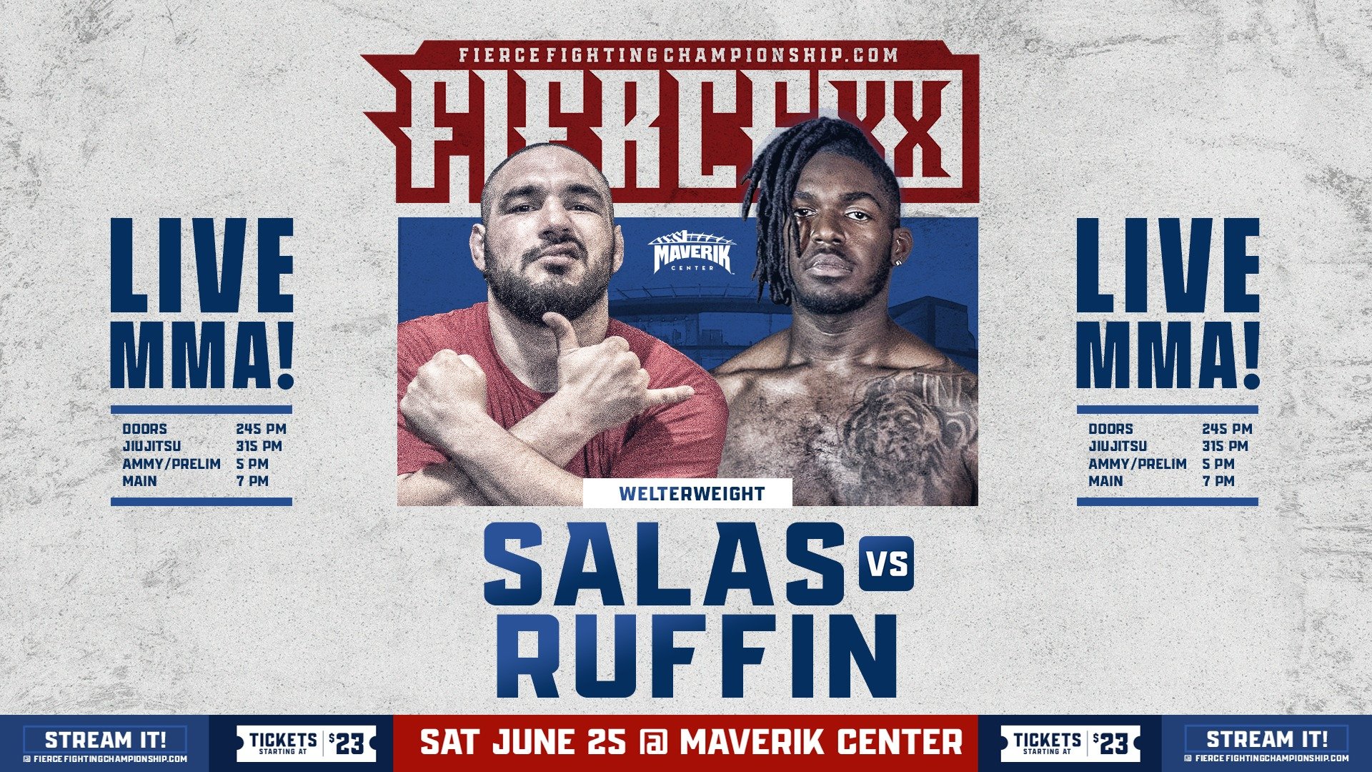 Dominico Salas vs Kristien Ruffin - Fierce Fighting Championship 20