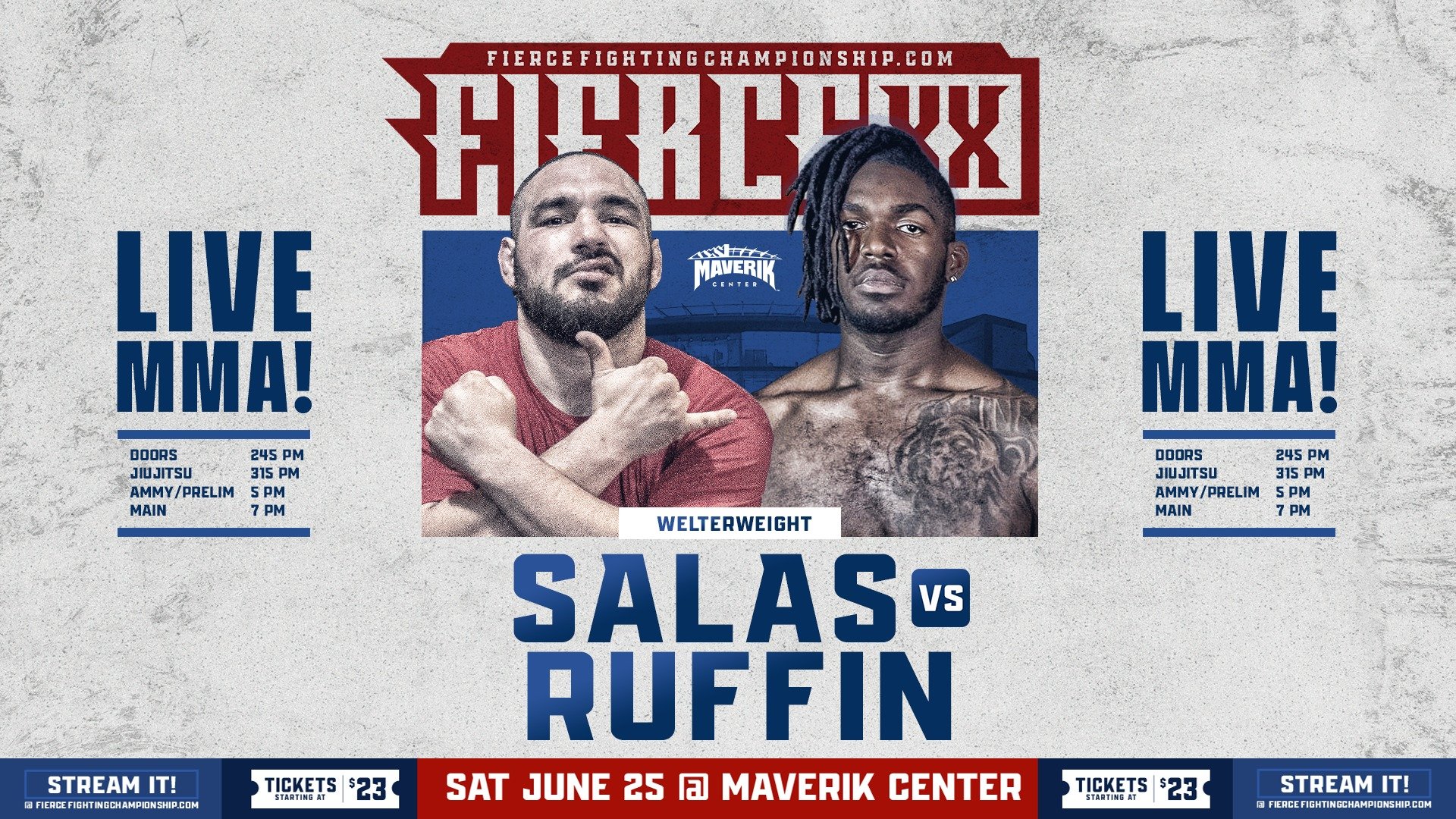 Dominico Salas vs Kristien Ruffin - Fierce Fighting Championship 20