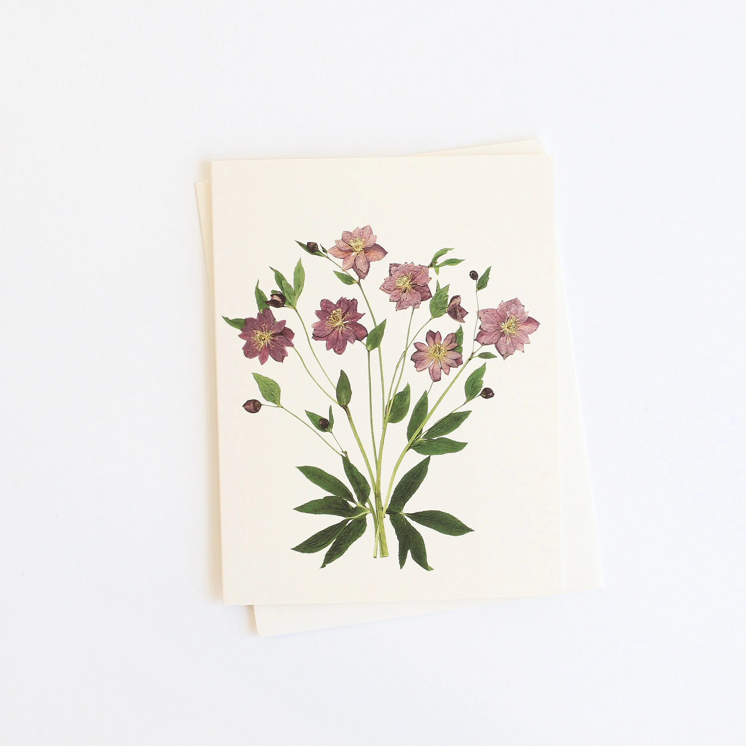 Flower Hill Press * Pressed Flower Card