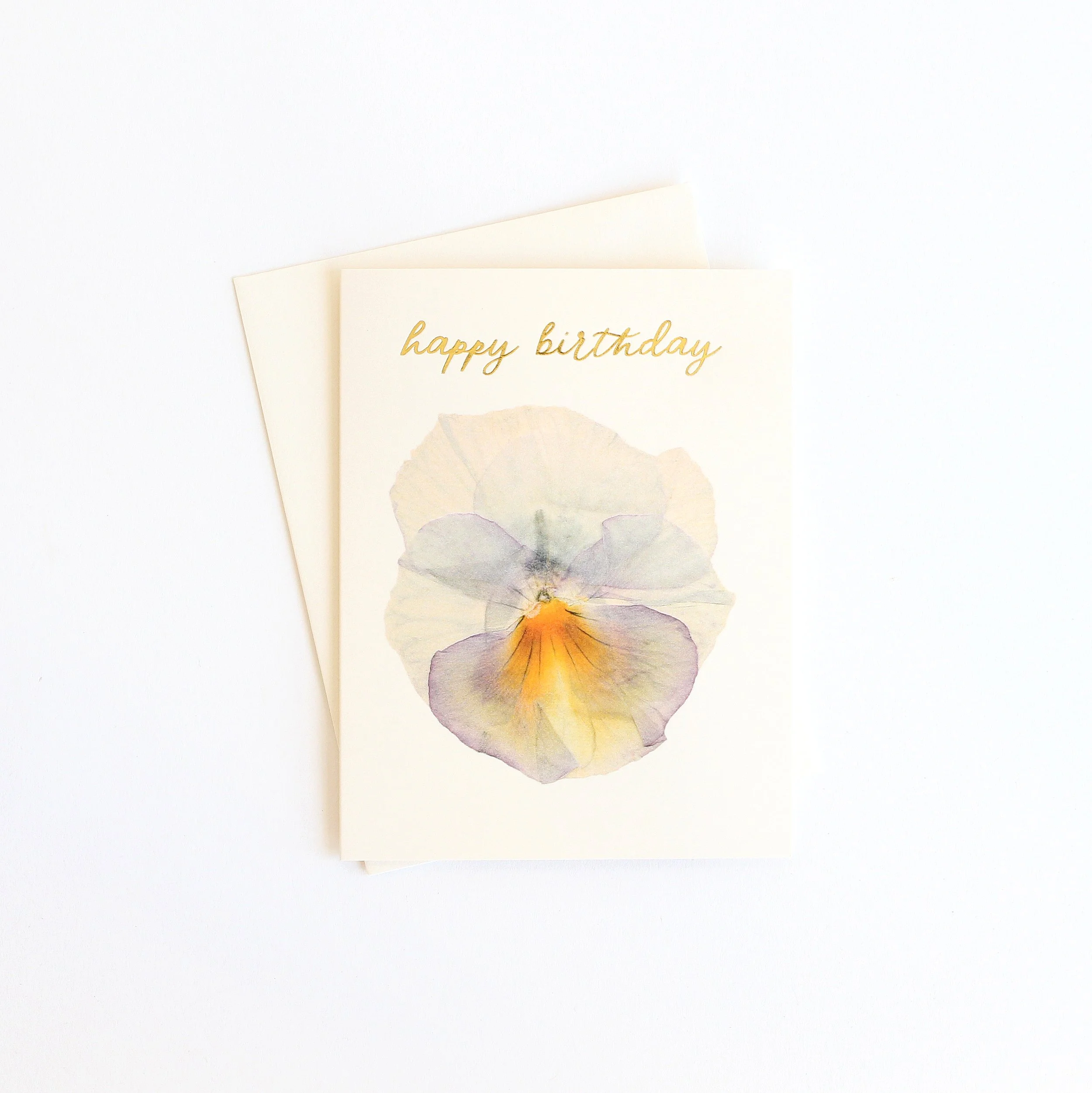 Flower Hill Press * Pressed Flower Card
