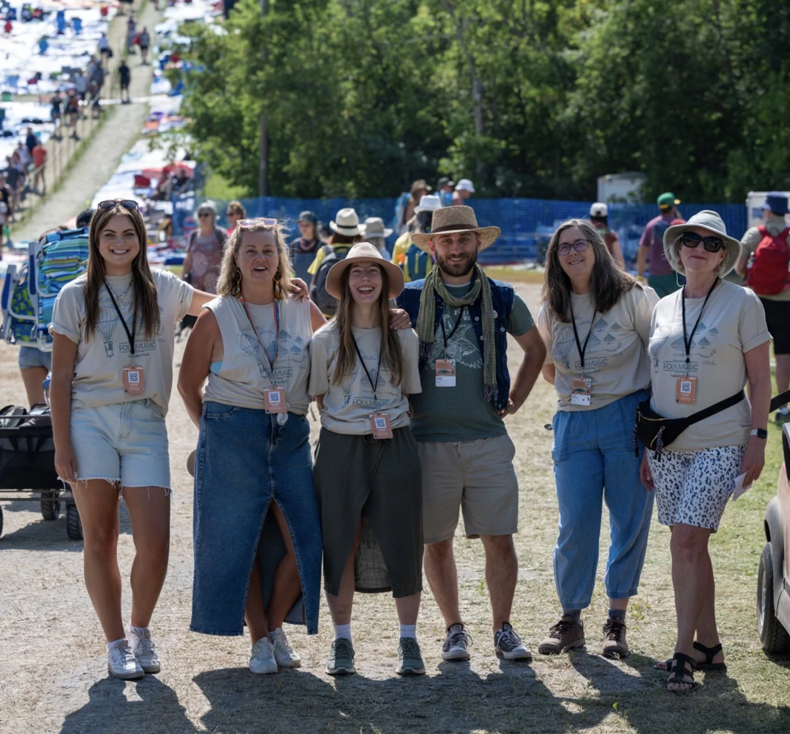 "This is my first time volunteering for Folk Fest. I’ve always gone as an attendee, but I wanted to try something different this year. With my background in communication and PR, I ended up in the media relations team, which has been a great fit. It