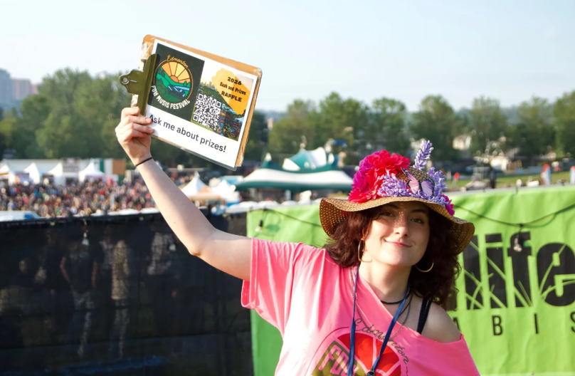 “This is my first time volunteering at the Folk Fest and I didn’t think it was this big. This place is huge! But I love festivals in general, I love the music and meeting people and I thought it would be a great opportunity to volunteer. The artists