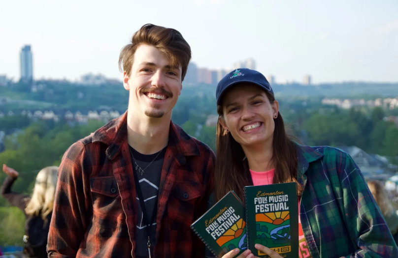 “I’m really excited to see Corb Lund, he’s such an amazing artist and really represents Alberta. Also, I’m just happy that it’s not raining today.. yet! But overall, I love the vibe here, we always have so much fun.” – Sam