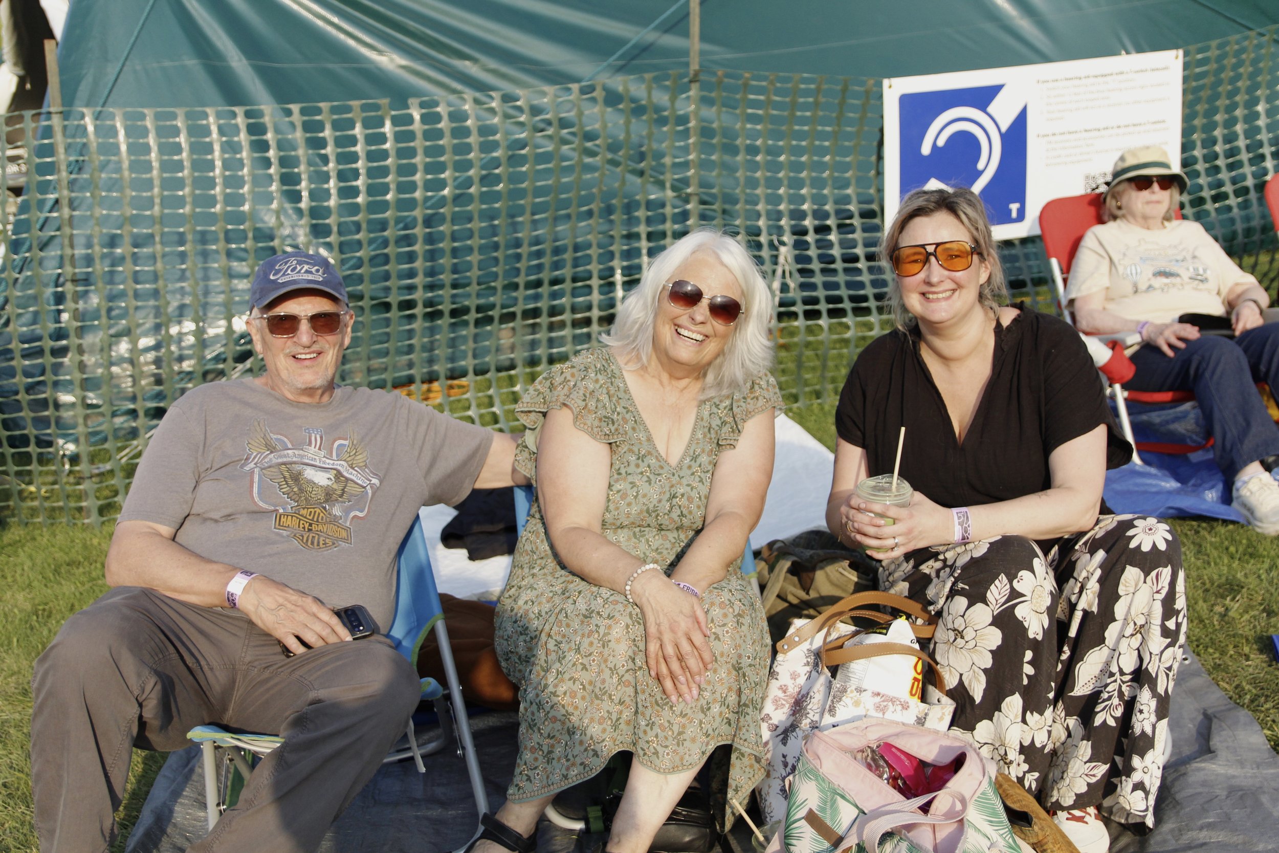  “We came to Folk Fest for the first time three years ago, and then we got hooked. What I like about it is that it’s close to home, and the music of course, and the people are so friendly. I try to tell my friends about it, but they always say they’r