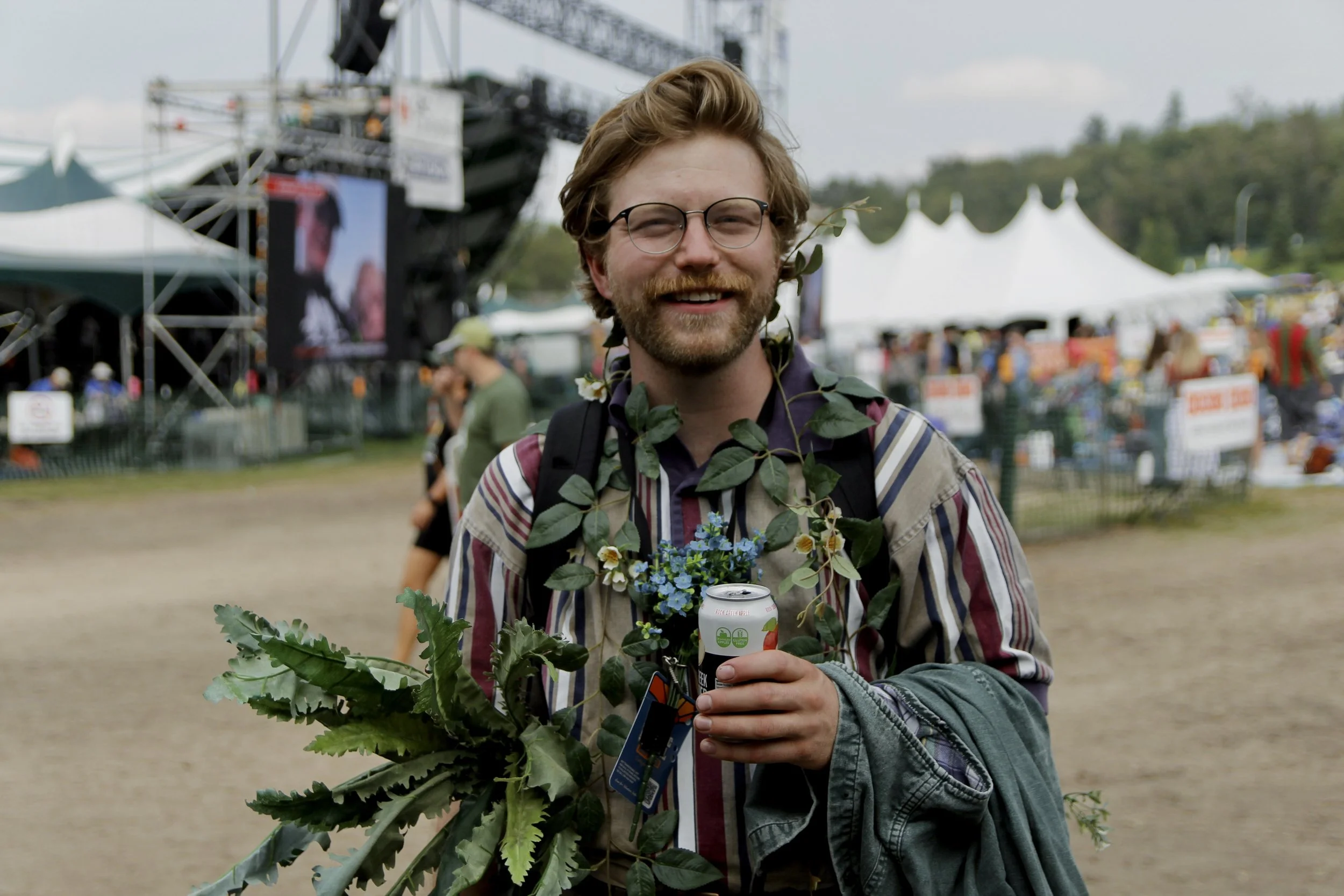  “I’ve been coming to Folk Fest on and off since 2016, so for about ten years. For most of it I came just as a regular attendee, but I volunteered for the last three years. My main goal, is what you’re doing. I’d really like to take photographs at th