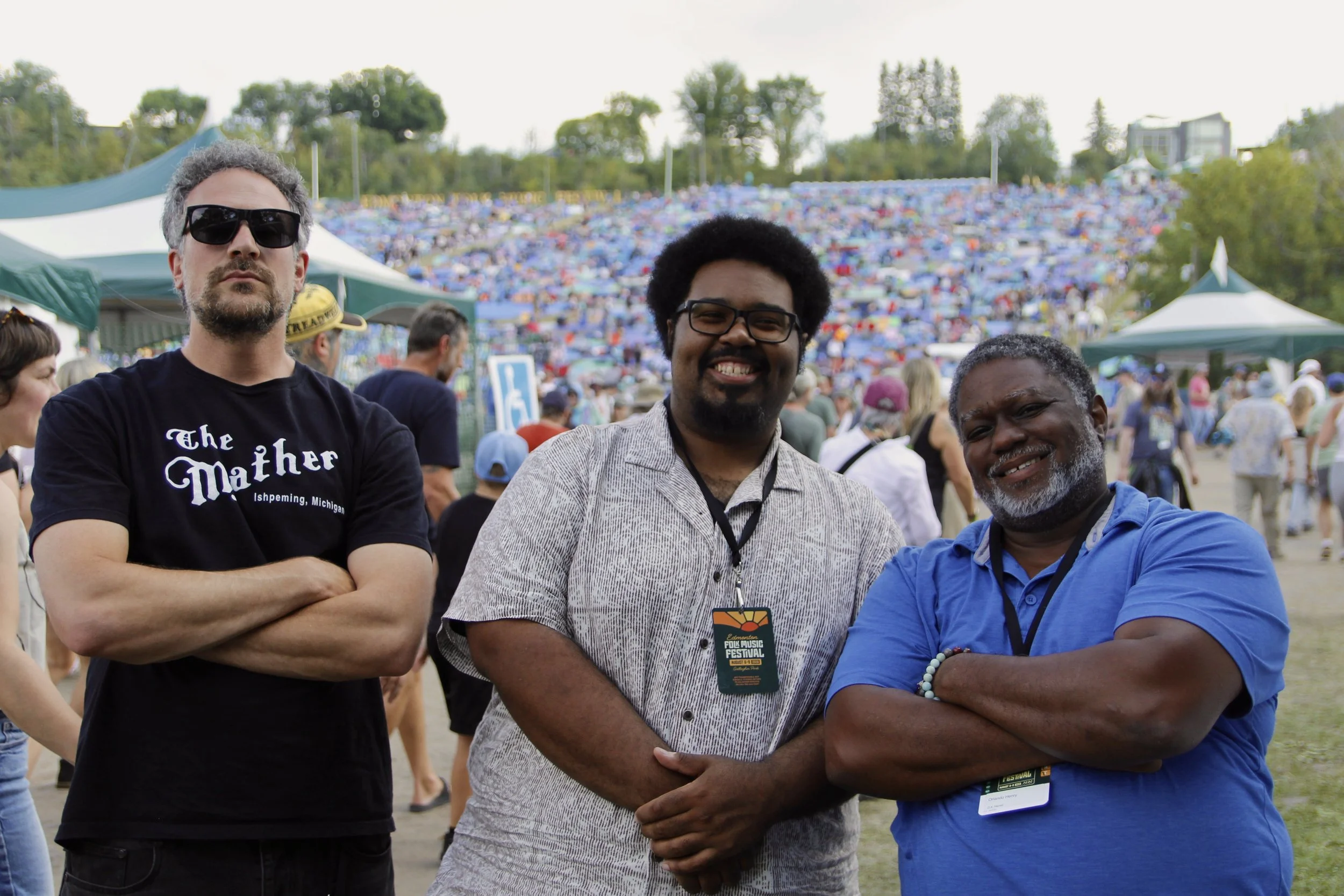   Interviewer:  What are your thoughts on the Edmonton Folk Fest so far?   D.K. Harrell:  I’ve done the Edmonton Blues Festival, which we played two years ago, and to me, there’s a very big difference. With blues festivals, it seems like you get an o