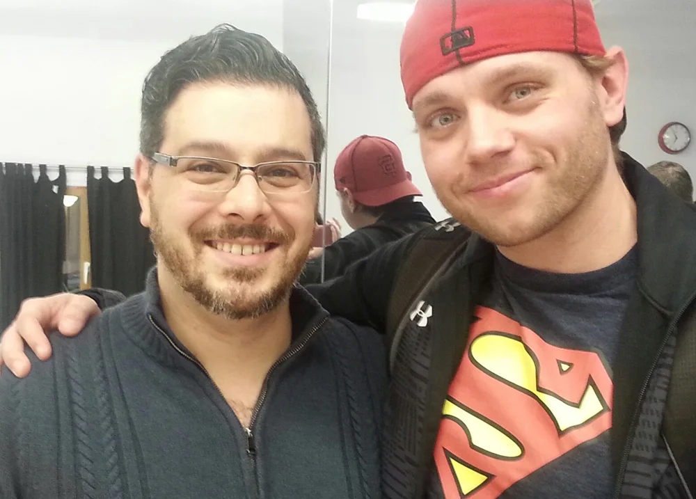 Frank Galgano with Nathaniel Hackmann