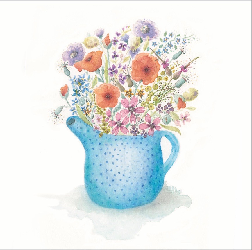 Teapot Summer Flowers 