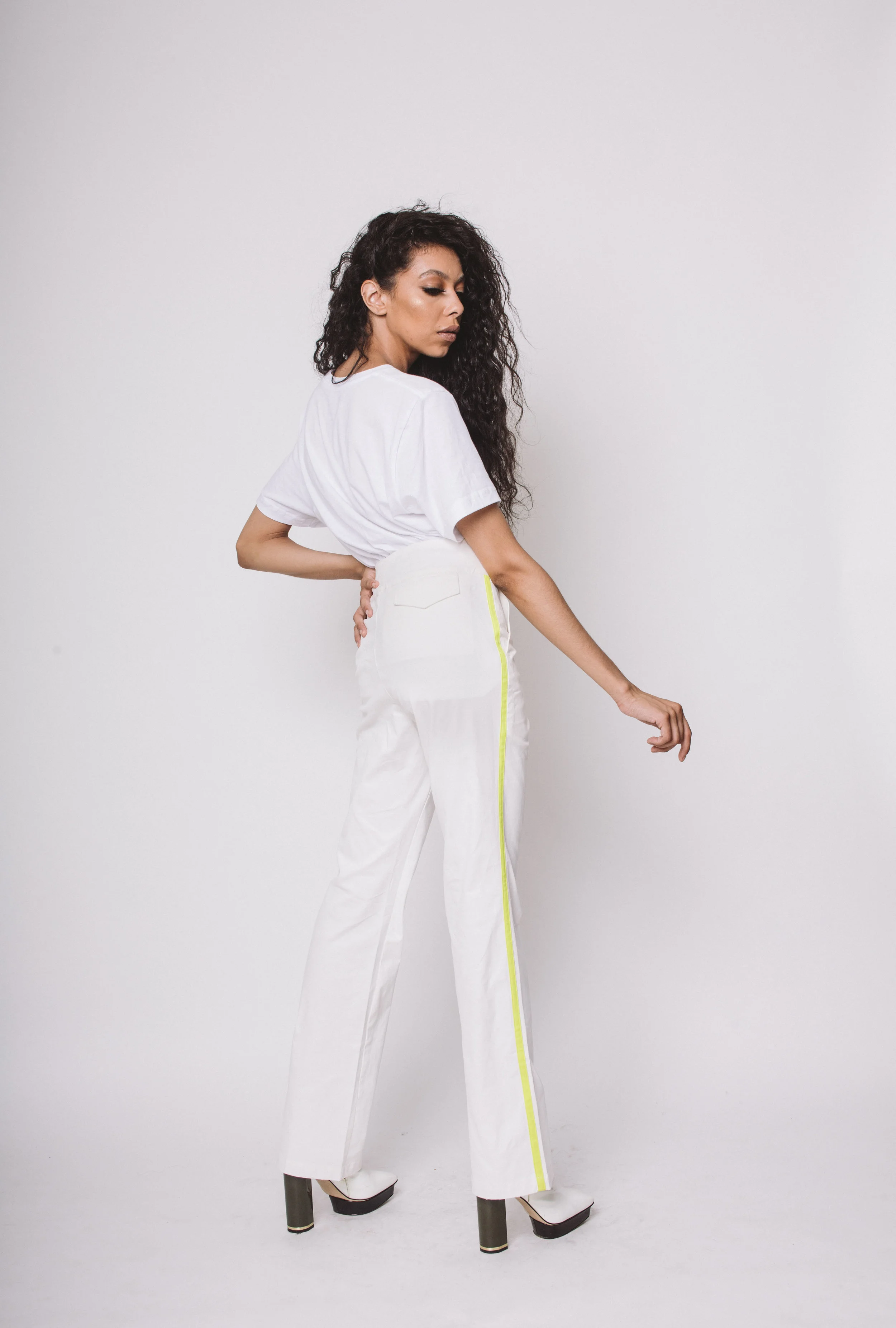 off white neon pants