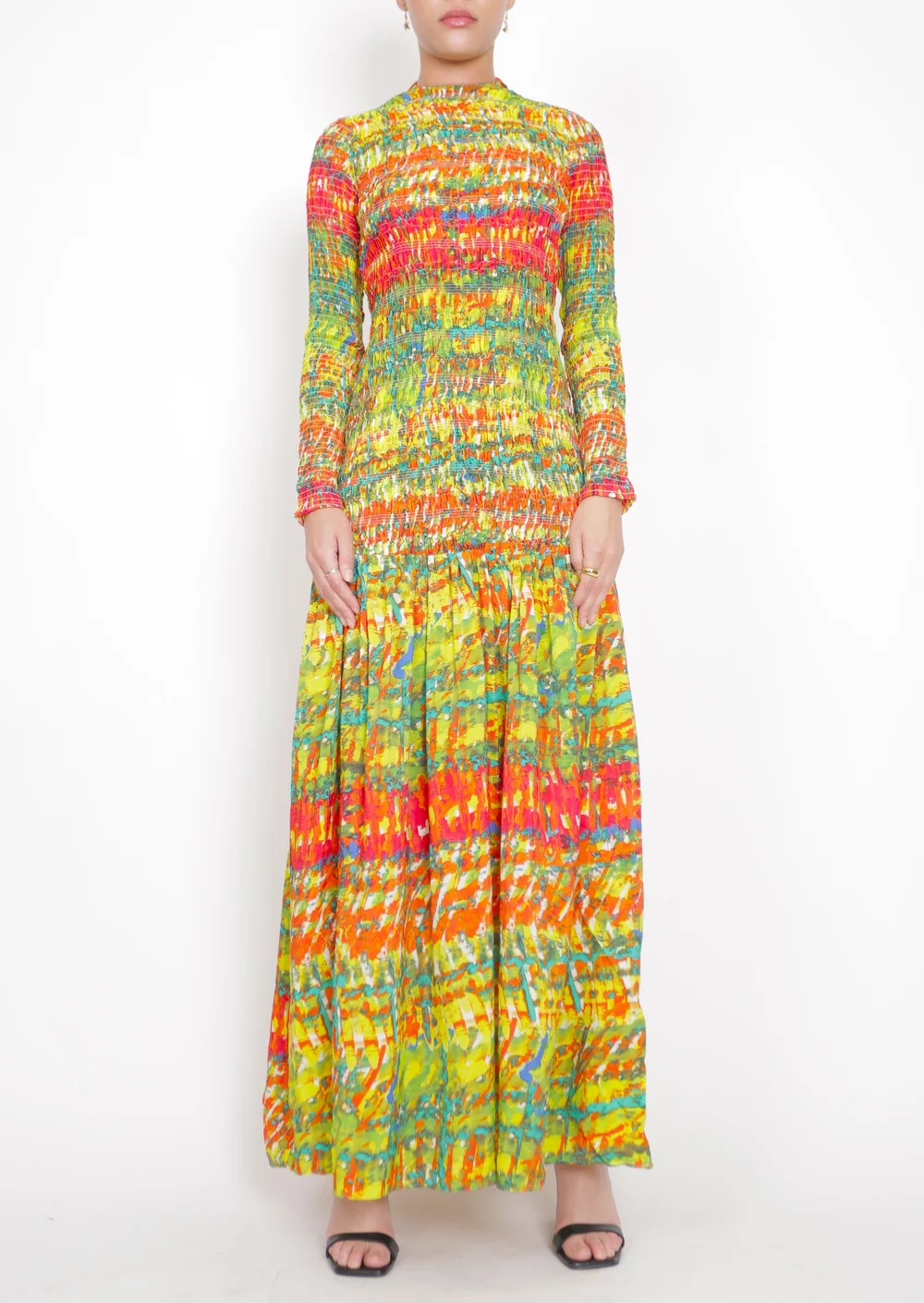 modern zig zag broderie maxi dress Modern Zig Zag Broderie Maxi Dress ~ Douceur