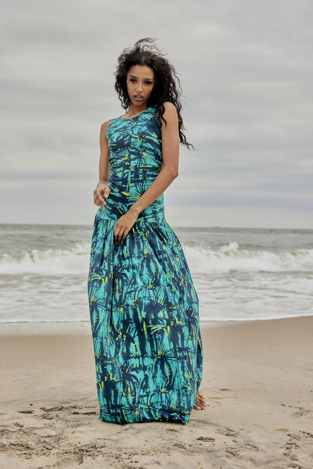 slim fit dress slacks Palm Paradise Maxi Dress main image 0