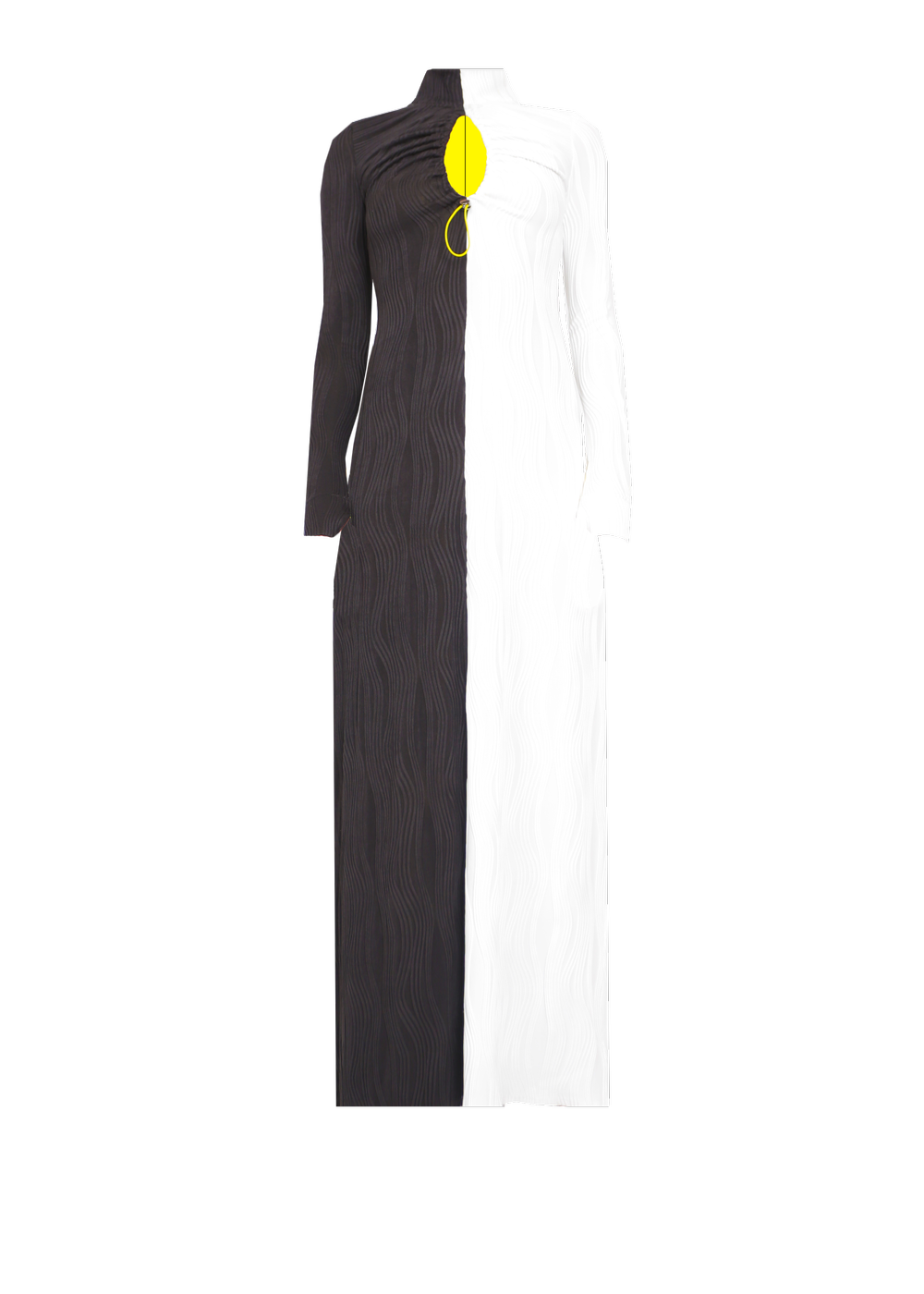 Tia Plisse Split Maxi Dress with Cut Out | MARRISA WILSON New York