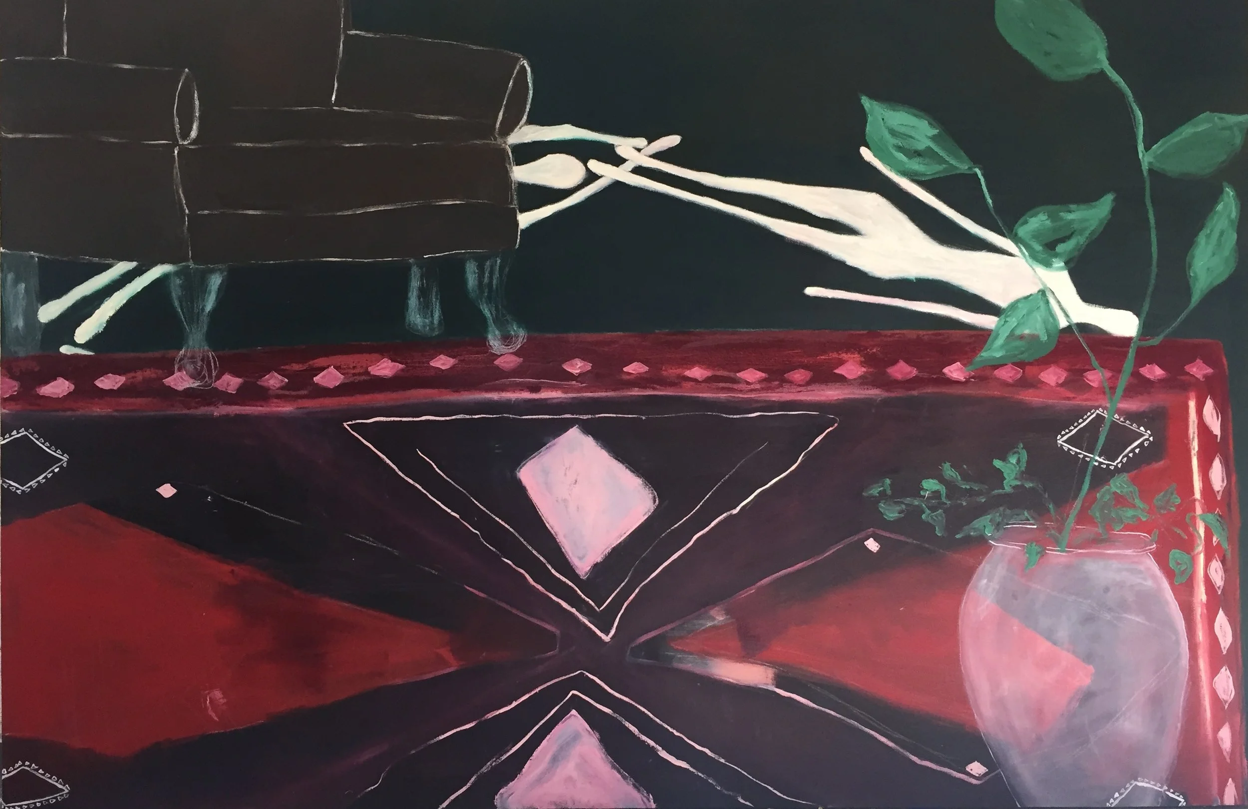  "Frost and Mountain Valley", 2015, 36x48 in, oil on canvas 