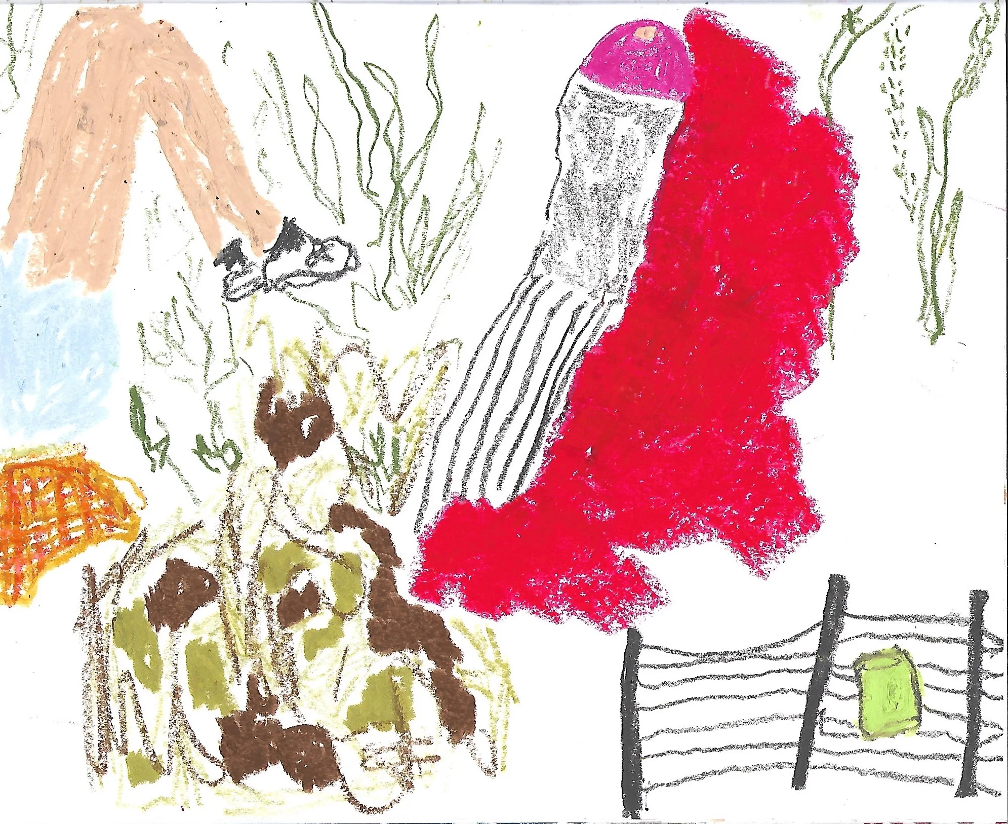 oil pastel on paper, 2018