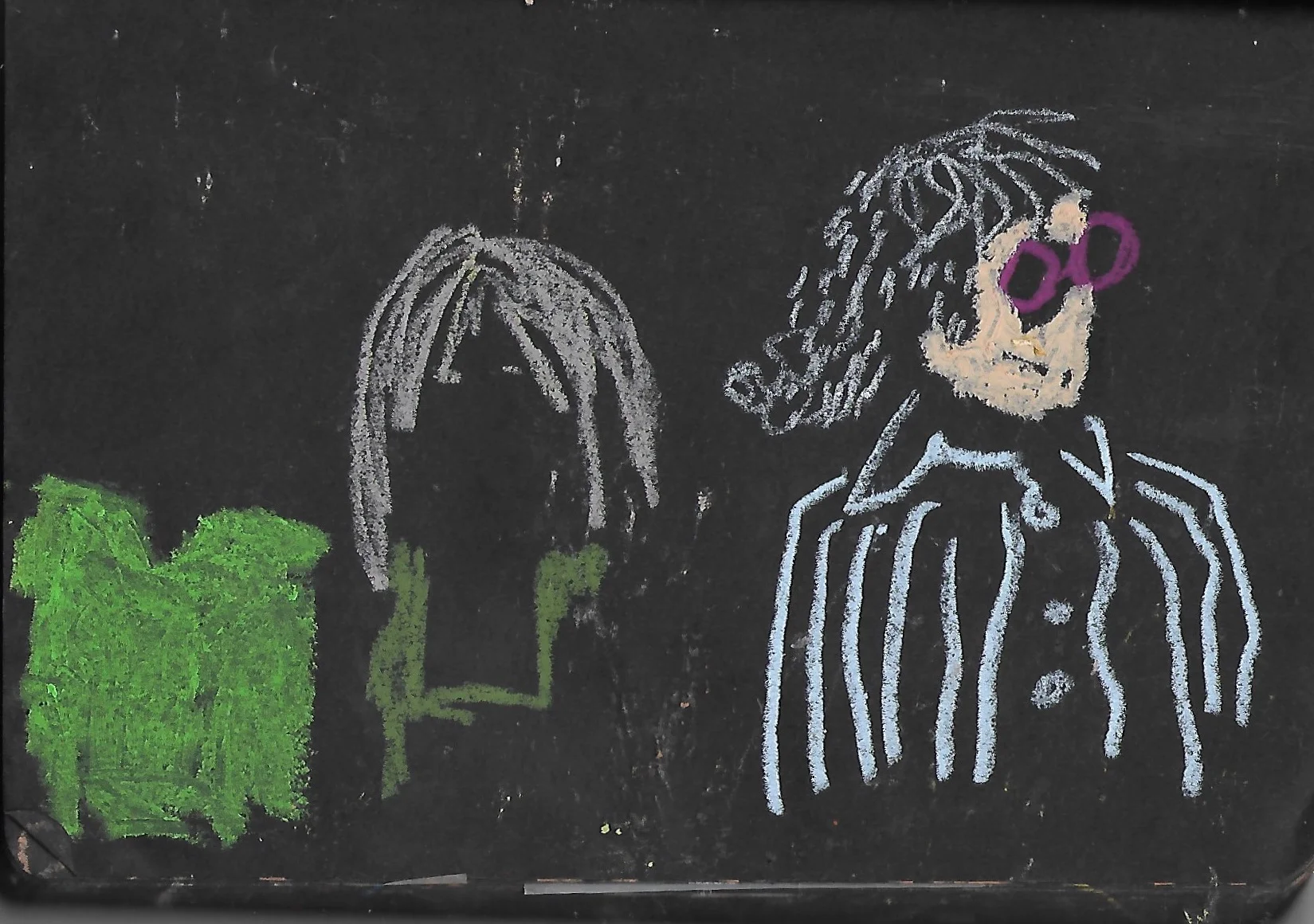 oil pastel on paper, 2018