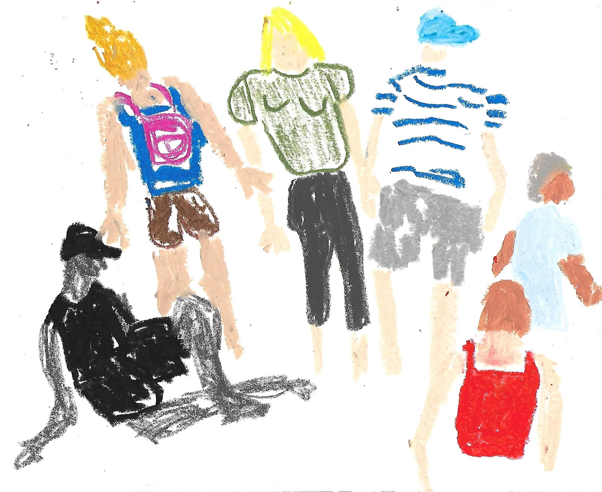 oil pastel on paper, 2018