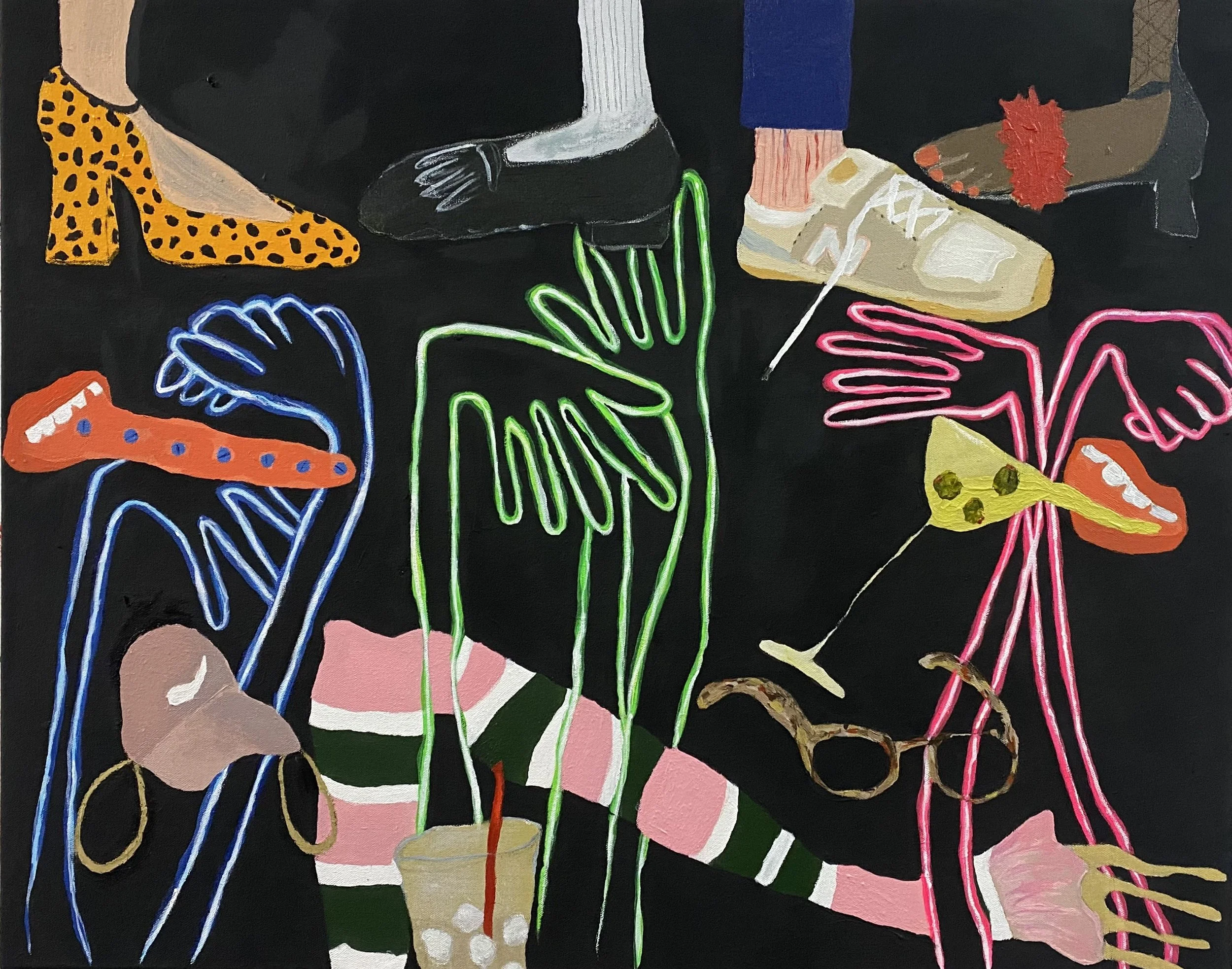 “We Just Want Good Times All the Time ”, 2022, acrylic on canvas