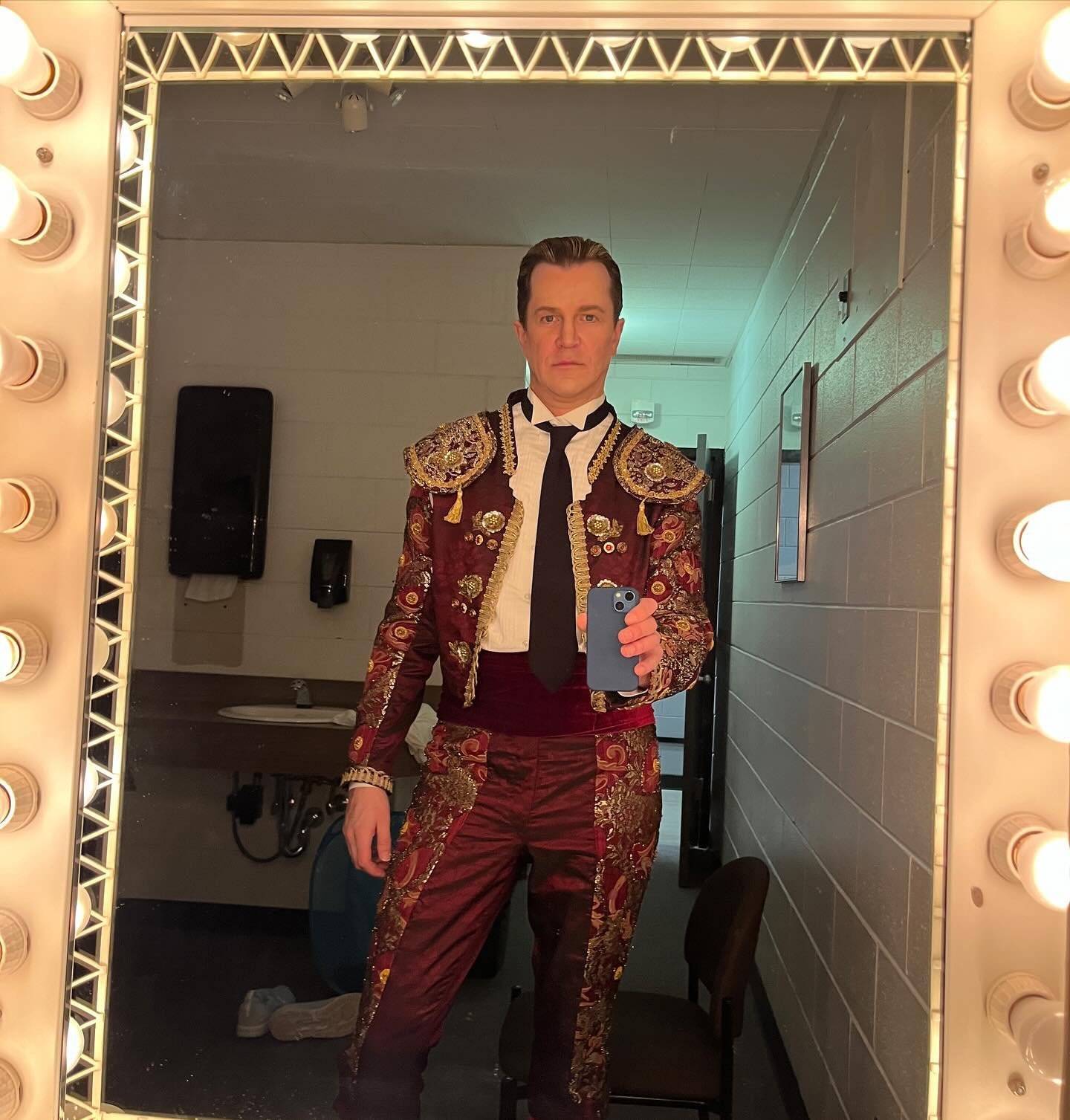 Who says Toreadors can&rsquo;t be blond-ish? 

Also&hellip;how do they fight bulls in pants this tight? Did spain invent spandex?
@manitobaopera #carmen #opera #toreador #operasingersofinstagram #baritone #classicalmusic #bizet
