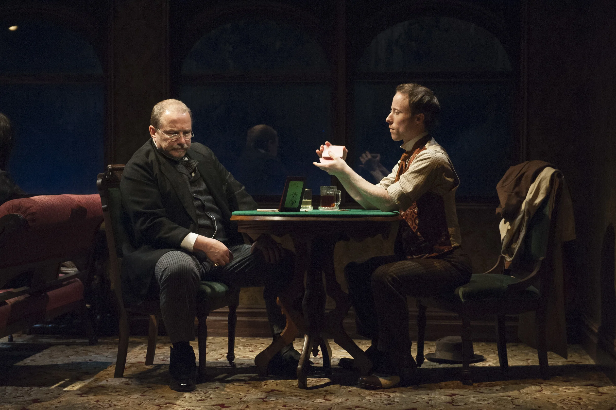Atlantic Theater, 2015. Ghost Stories: Prairie du Chien. Jim Frangione & Nate Dendy. Photo by Ahron R. Foster.