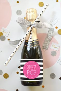 You can find super cute labels on Etsy ! And check out these adorable Pink and Gold Flamingo straws $8.99!