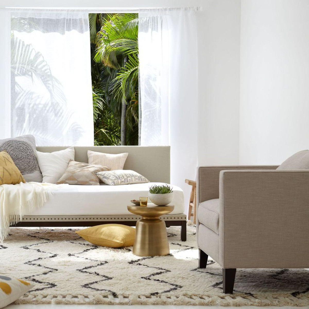 WEST ELM Souk Wool Rug - Ivory $223.00 - $1343.00