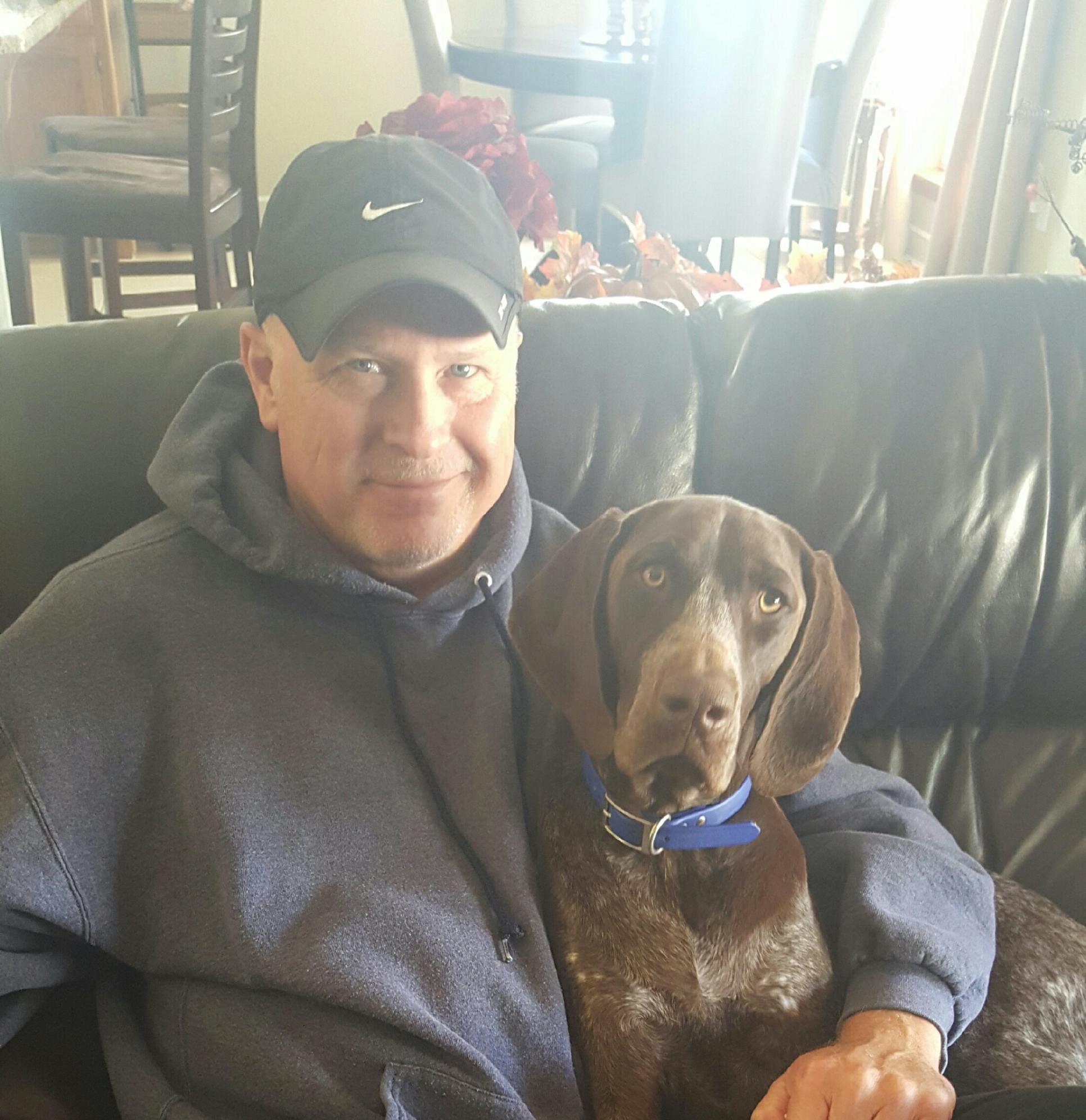 Our pup Finnegan is from Kathy's Oliver x Piper litter from October 2014.We are beyond pleased with him! He is the most intelligent sweet, and smart boy. Can't wait to get him on more birds in a few weeks! We can't say enough about your GSP's. They are truly special and we can't wait to get another one in a year or two! Kelly & Eric Dunlap, New Mexico