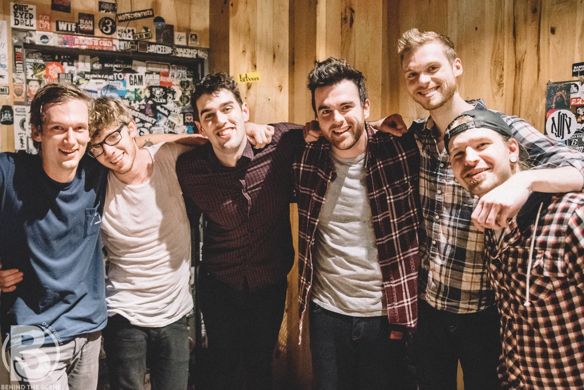Paradise Fears, backstage following their album release show