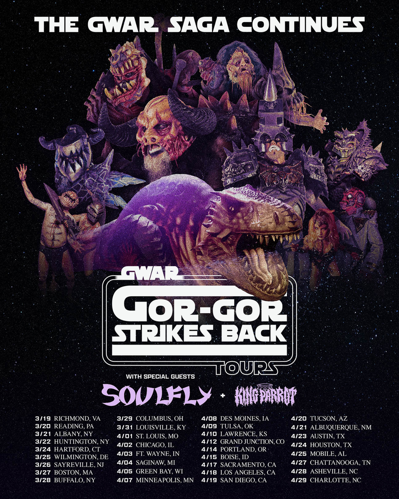 The GWAR Saga Continues...and They're Landing in Buffalo, NY!