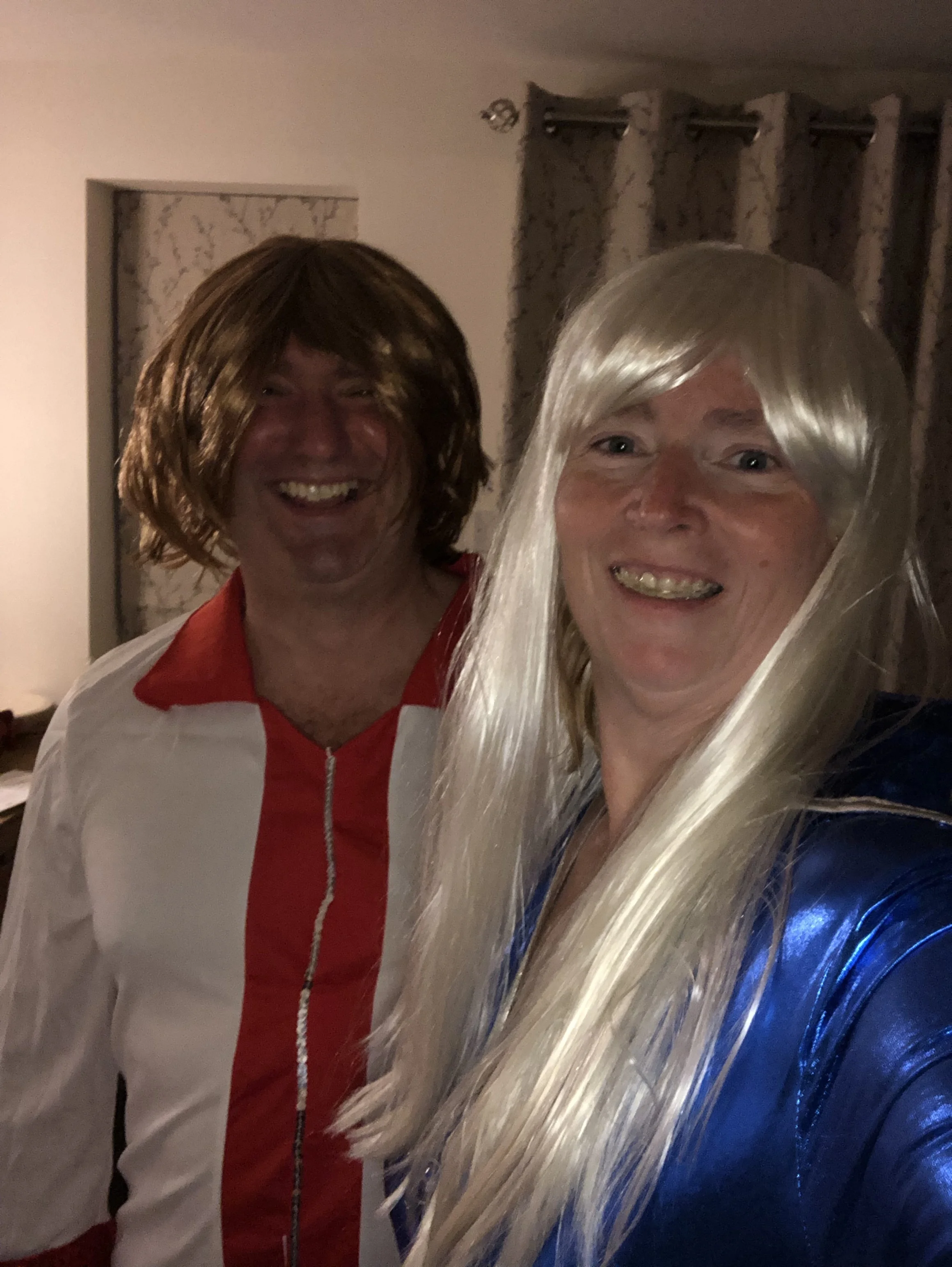 I wish I had hair this long. Not so sure about Paul’s style though…..