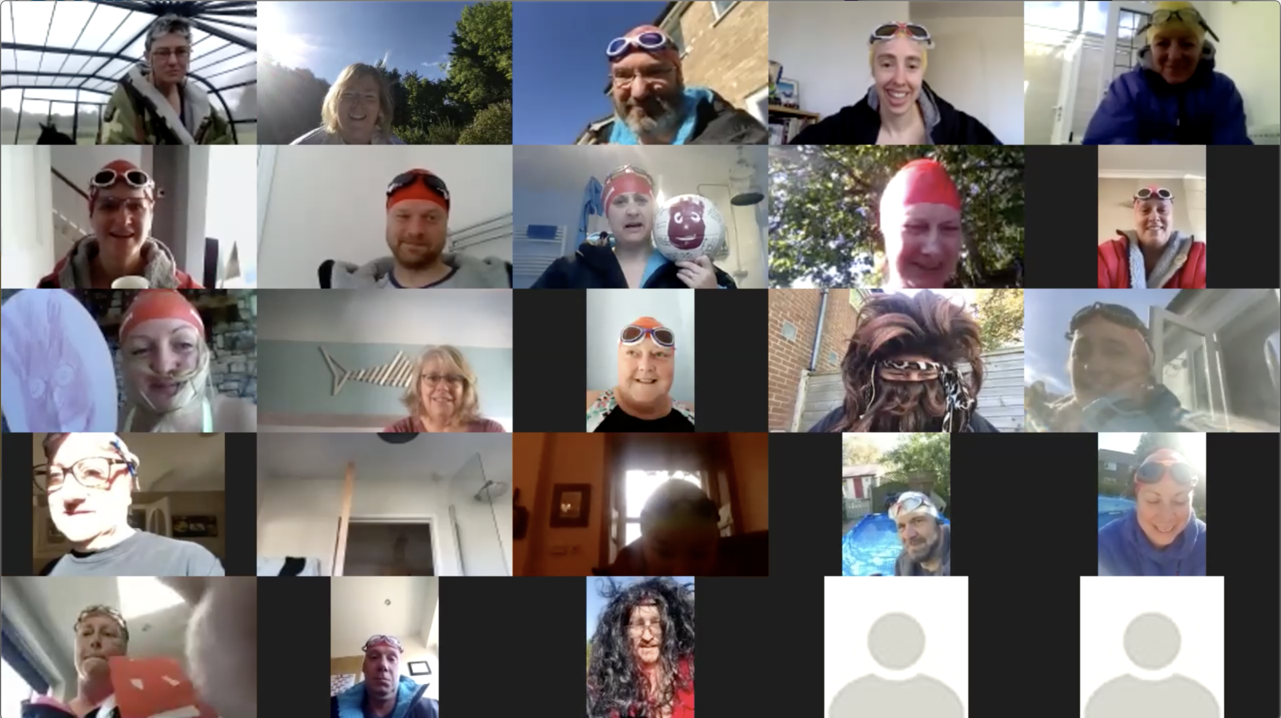 Some of the motley crew
