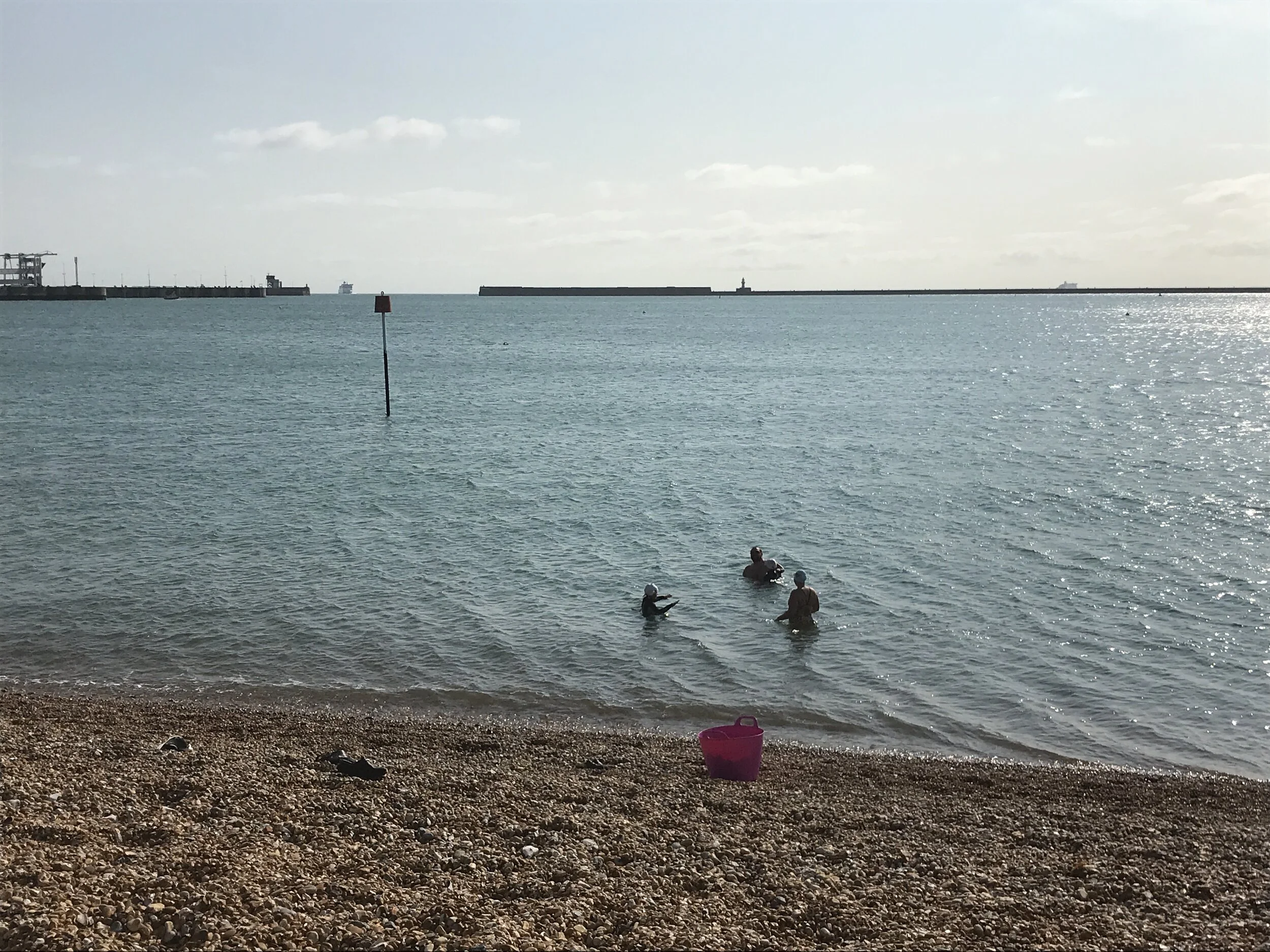 Remember that the camera flattens the water