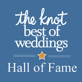 Inducted into the HALL OF FAME from The Knot Best of Weddings in 2014.
