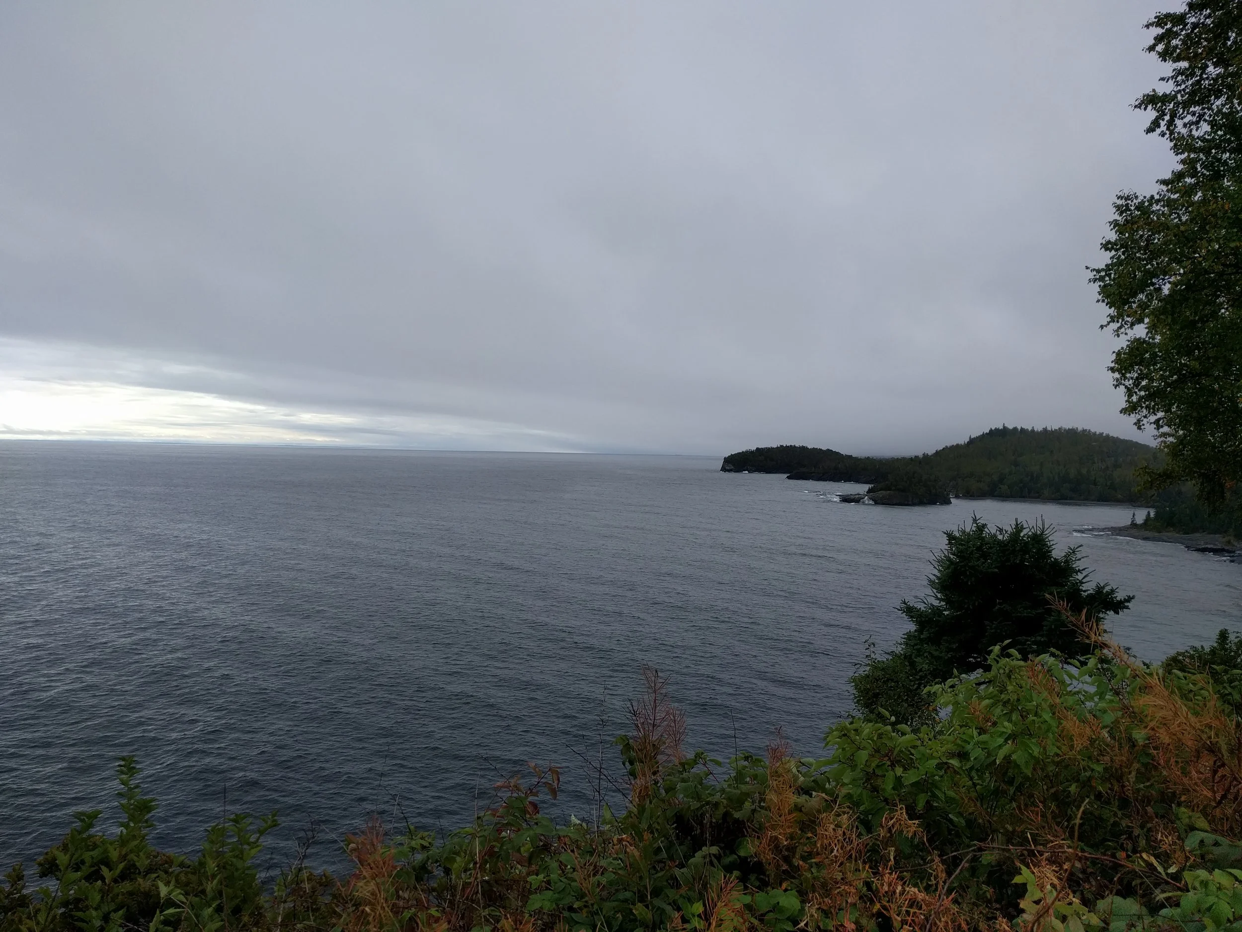 Lake Superior, looking west from Split Rock Lighthouse