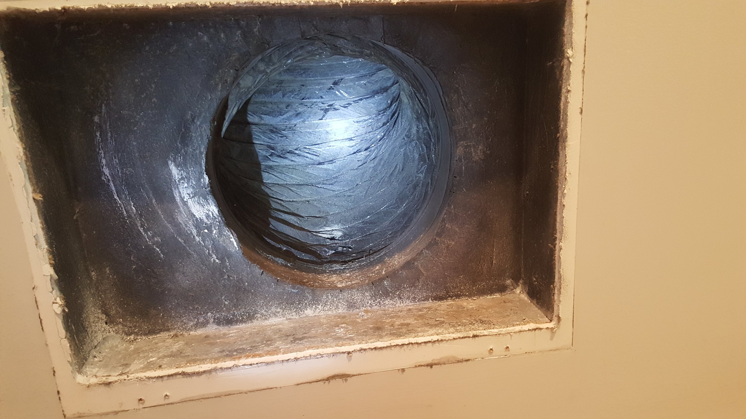 Duct after cleaning!