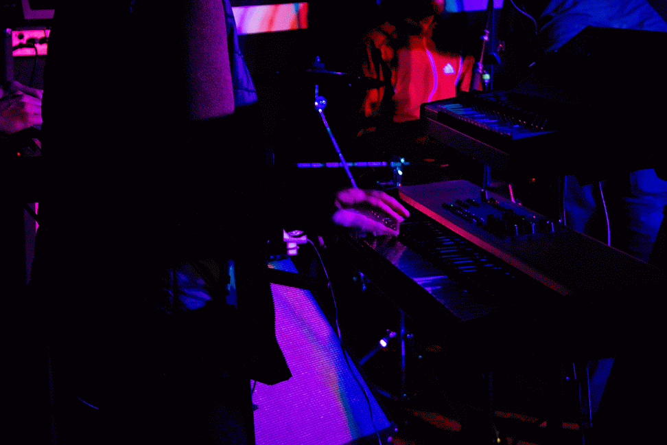 Last Friday at Hellbender, watching Drop Electric