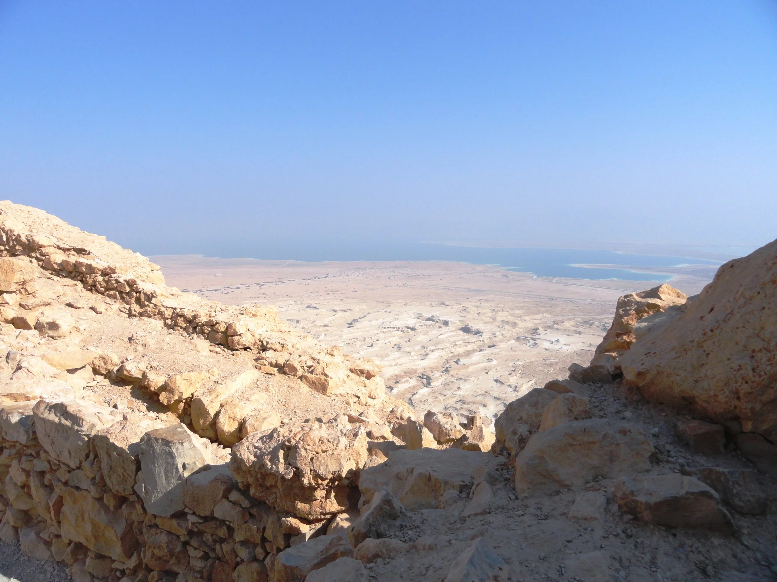 View from Masada to the Dead Sea