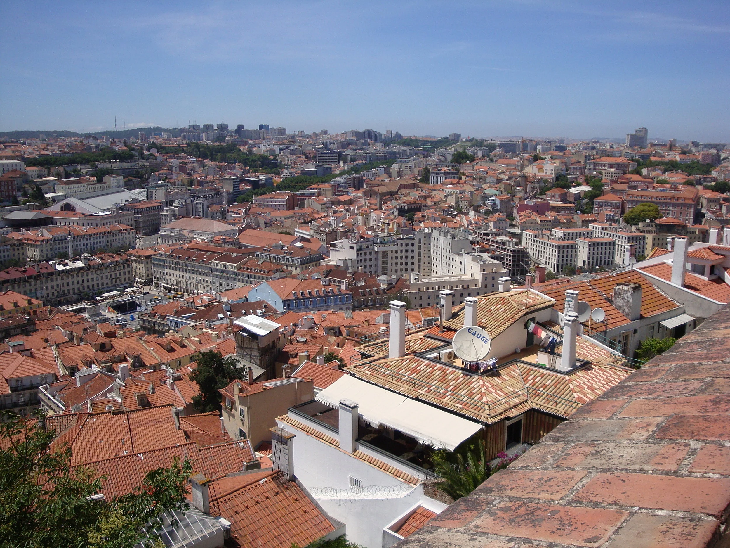 The rooftops of Lisbon