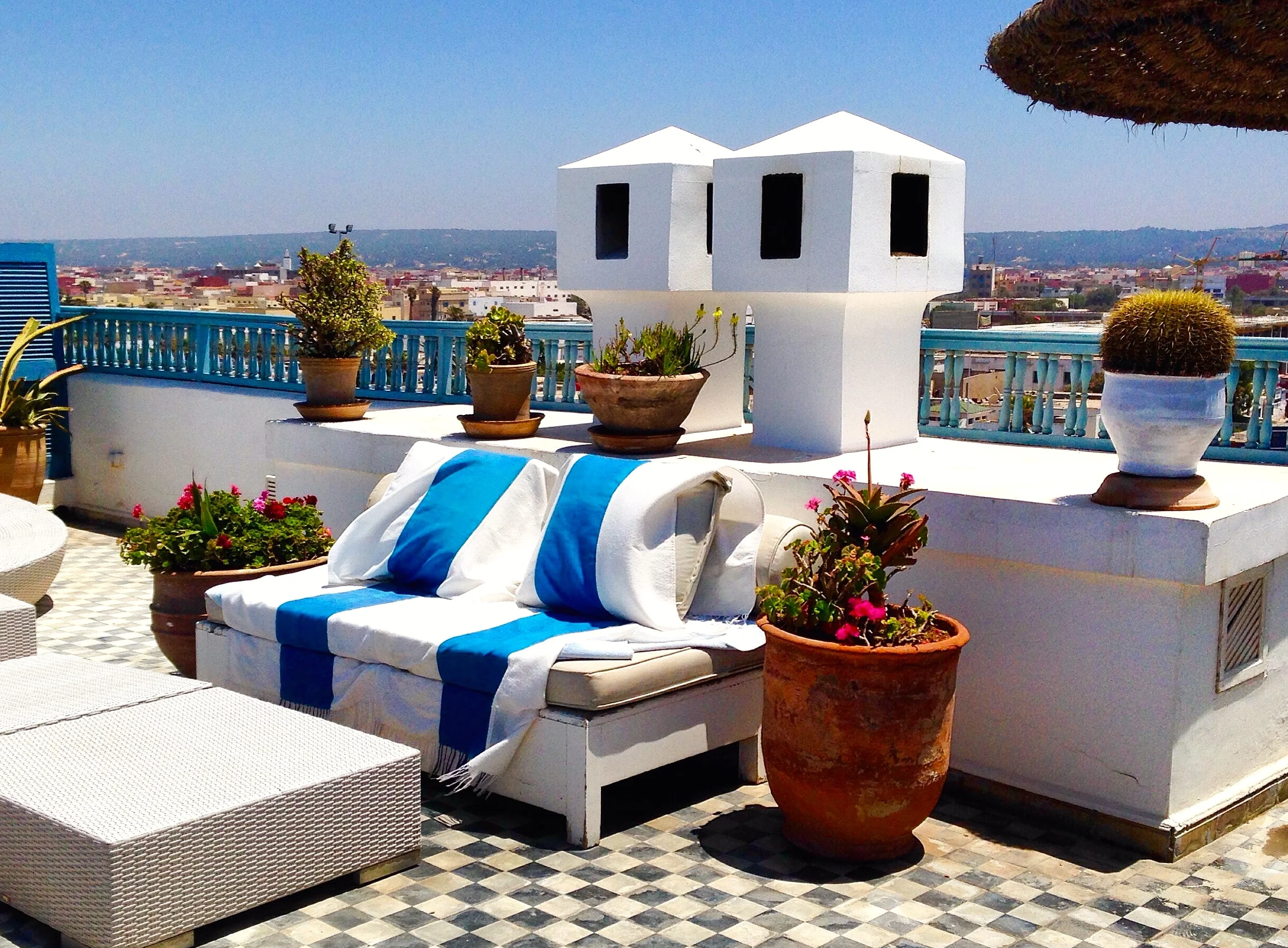 Essaouira rooftop, Atlantic coast, Morocco