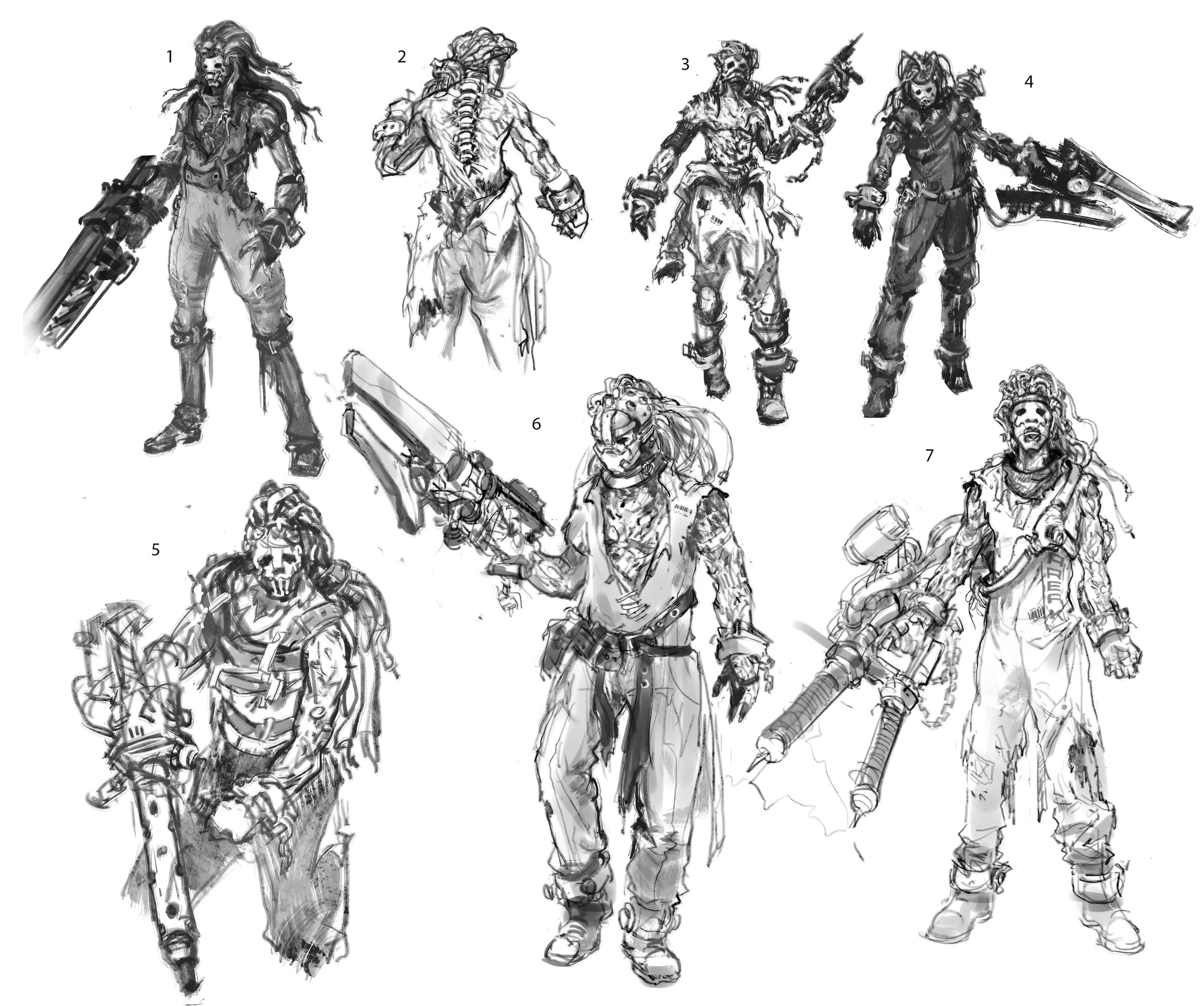 CAH第一个提交给战争机器(LawBreakers)项目的角色—— Cronos