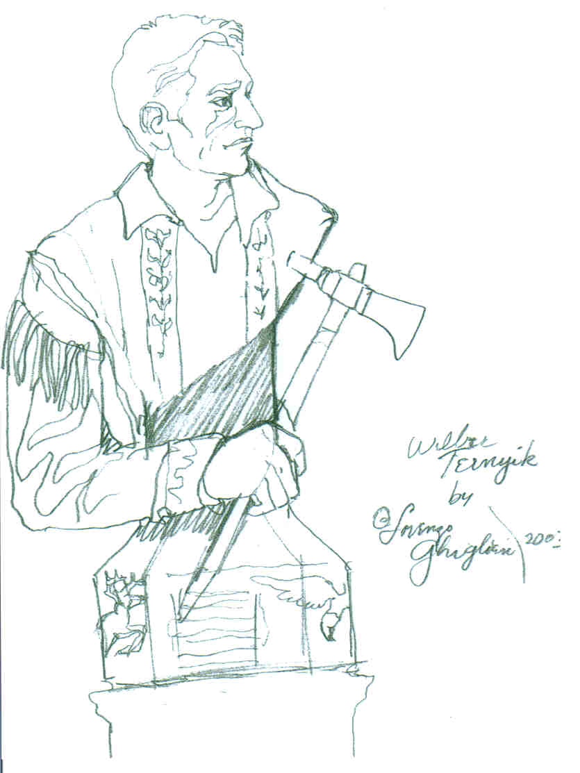 The sketch for the bronze of Wilbur E. Ternyik designed by Lorenzo Ghiglieri, Wilsonville, OR