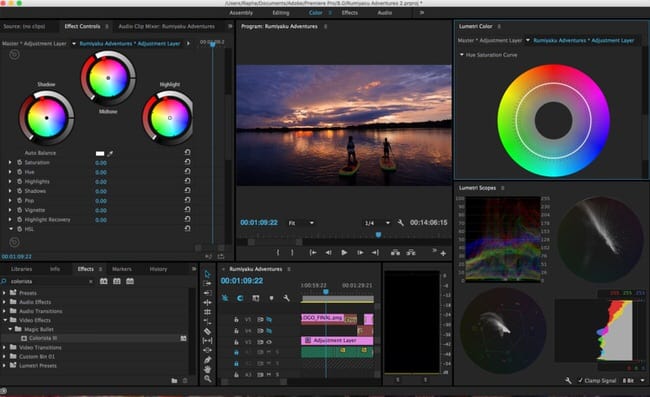 Post Production and color gradng