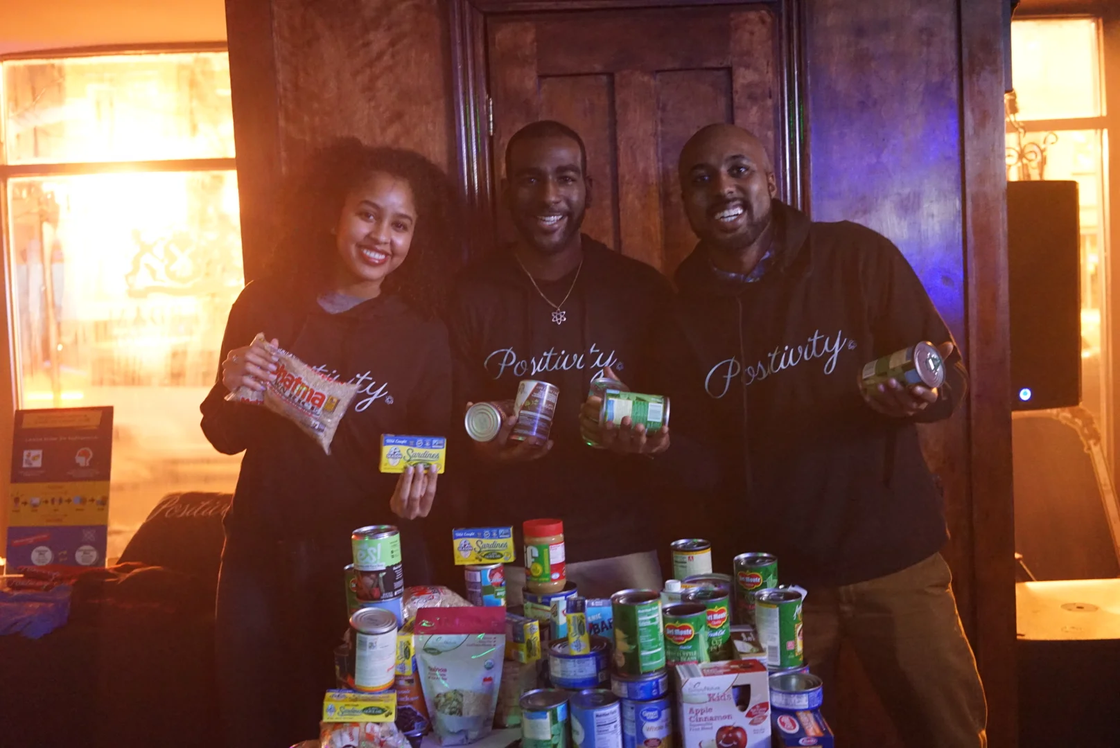 Positively Caviar Hosts First Ever Happy Hour Food Drive Event