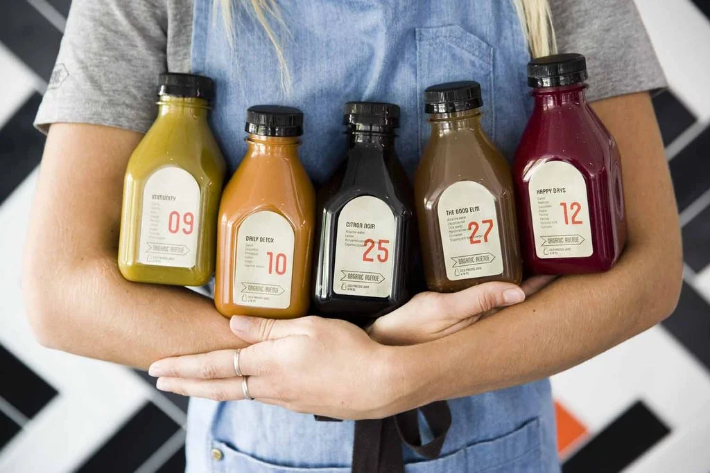 Organic Avenue's array of fresh juices which are supplied to a number of F&B outlets in Australia 