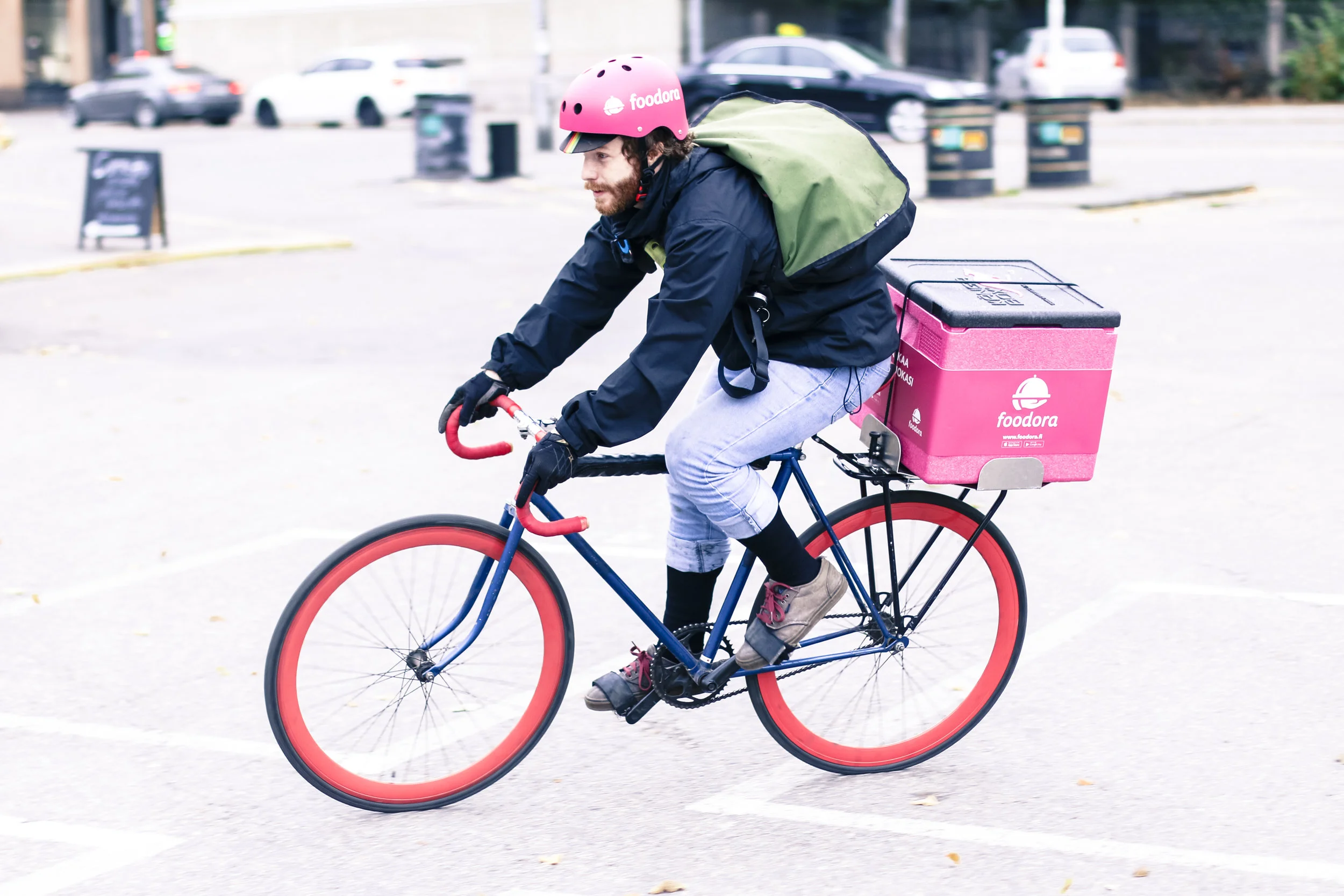 Foodora - a bicyle-based delivery service bringing local favourites to your door