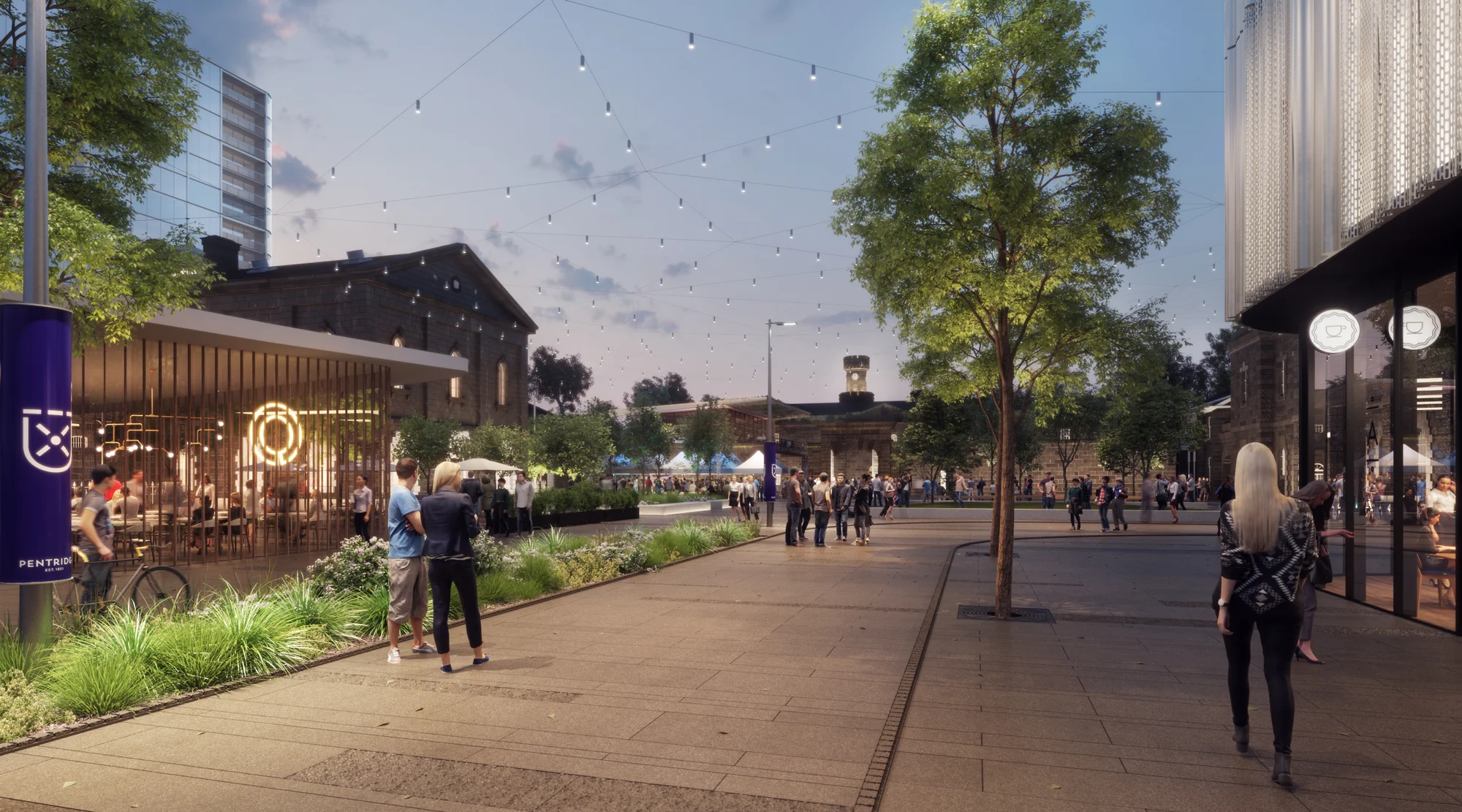 Pentridge, a mixed-use development in Coburg, Melbourne ( image via Colliers International )